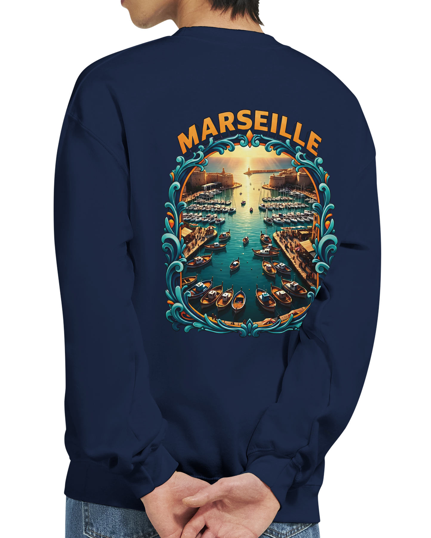 Unisex-Sweatshirt Marseilles Klassisches Rundhals-Sweatshirt | Gildan® 18000