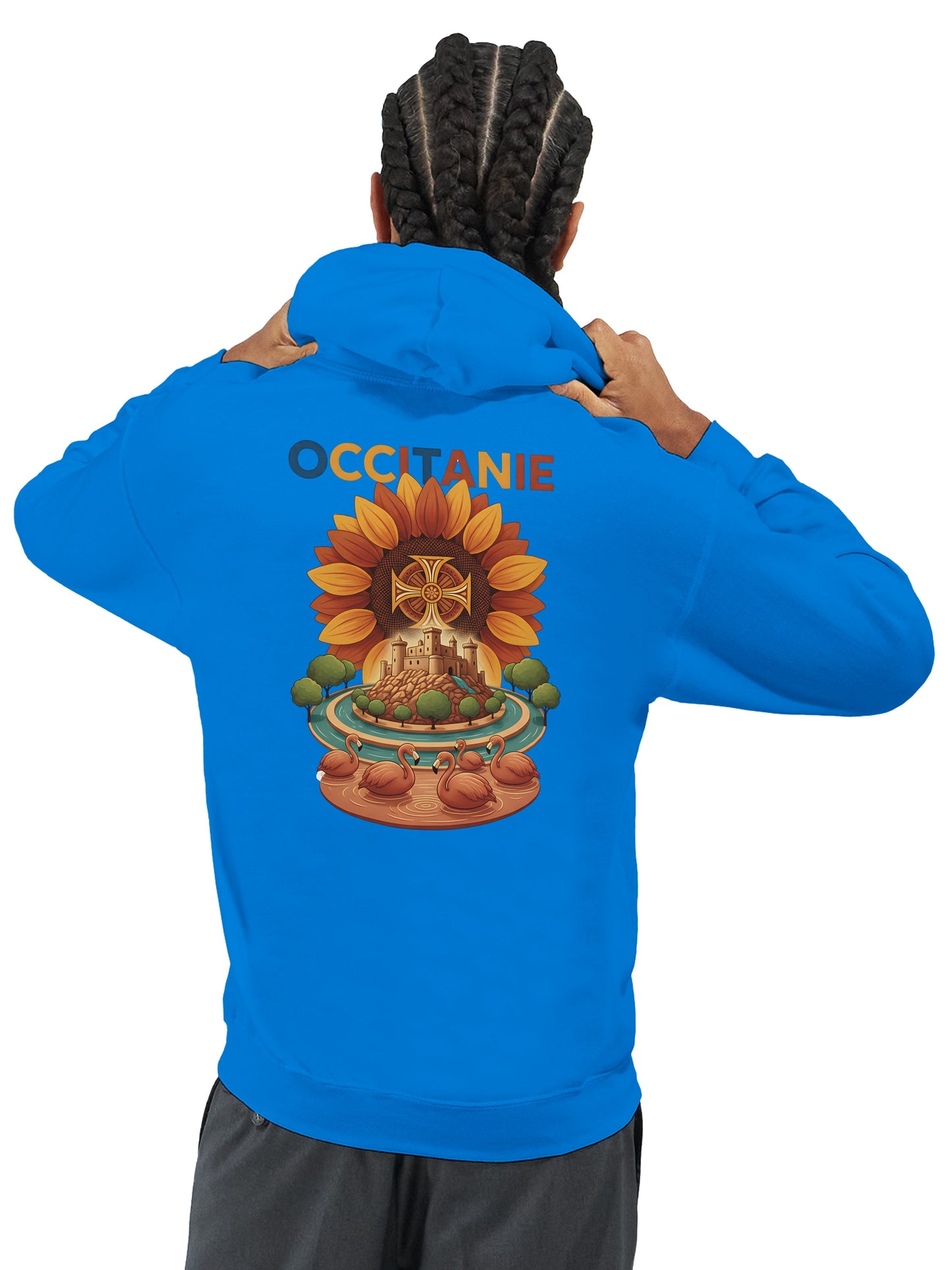 Klassischer Unisex-Kapuzenpullover Okzitanien | Gildan® 18500