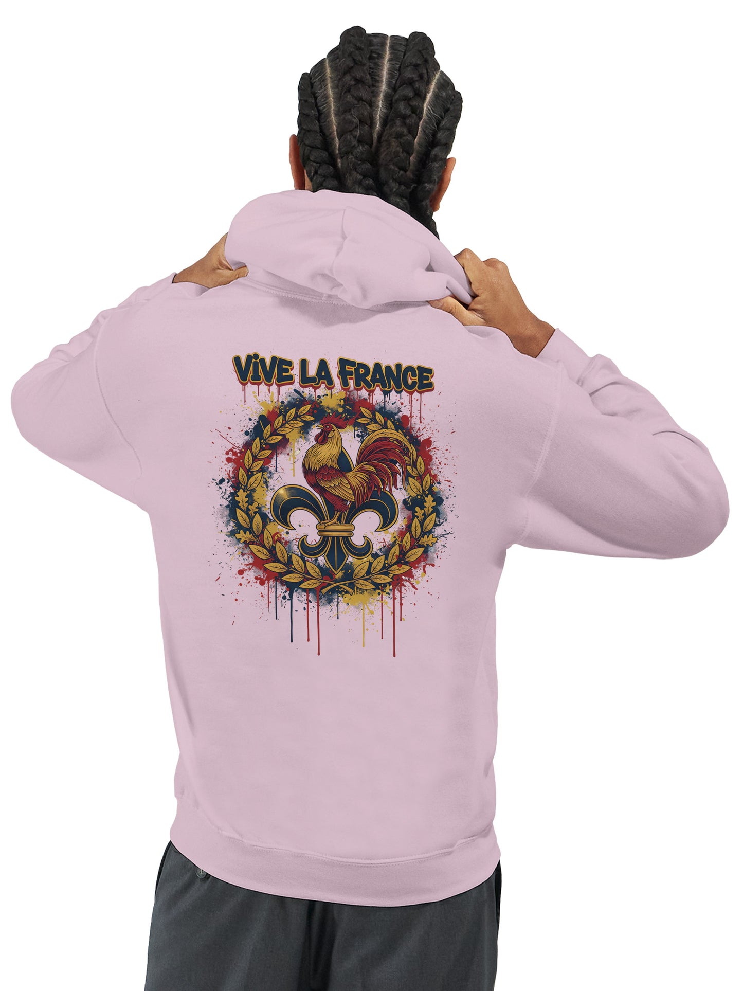 Sweat à capuche Vive la France – Hoodie Premium pour Homme