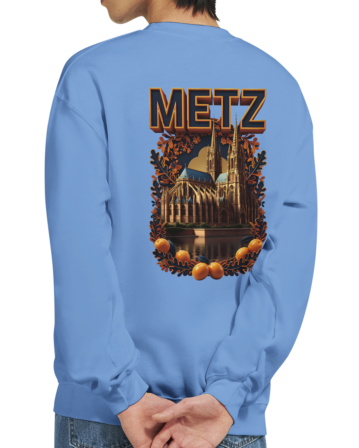 Unisex Sweatshirt Metz France City Classic Crewneck | Gildan® 18000
