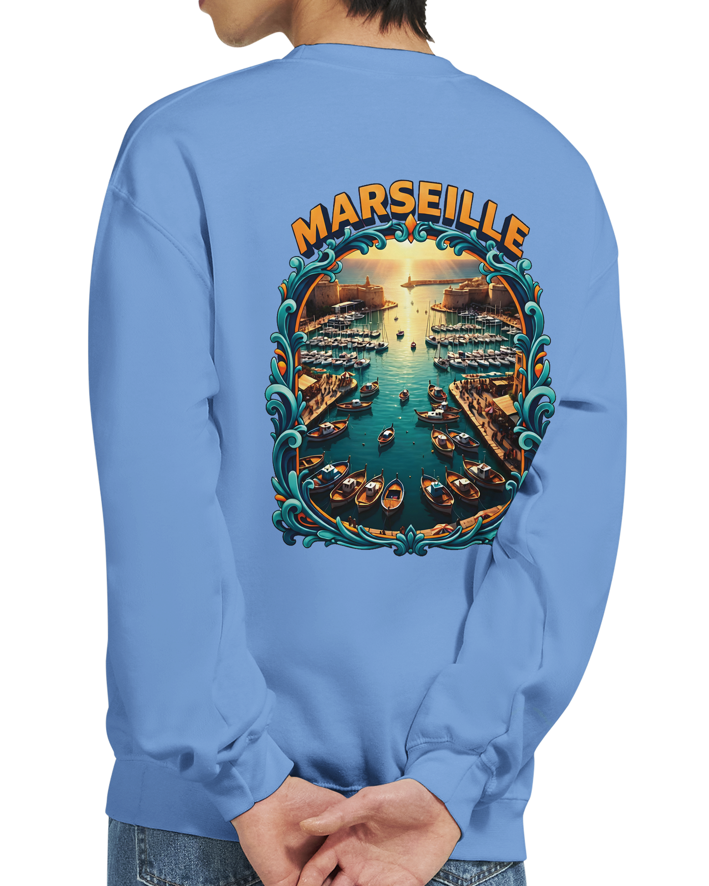 Unisex-Sweatshirt Marseilles Klassisches Rundhals-Sweatshirt | Gildan® 18000