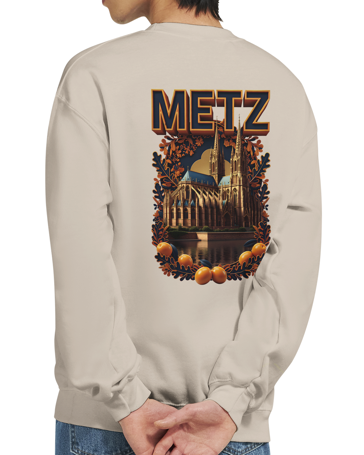 Unisex Sweatshirt Metz France City Classic Crewneck | Gildan® 18000