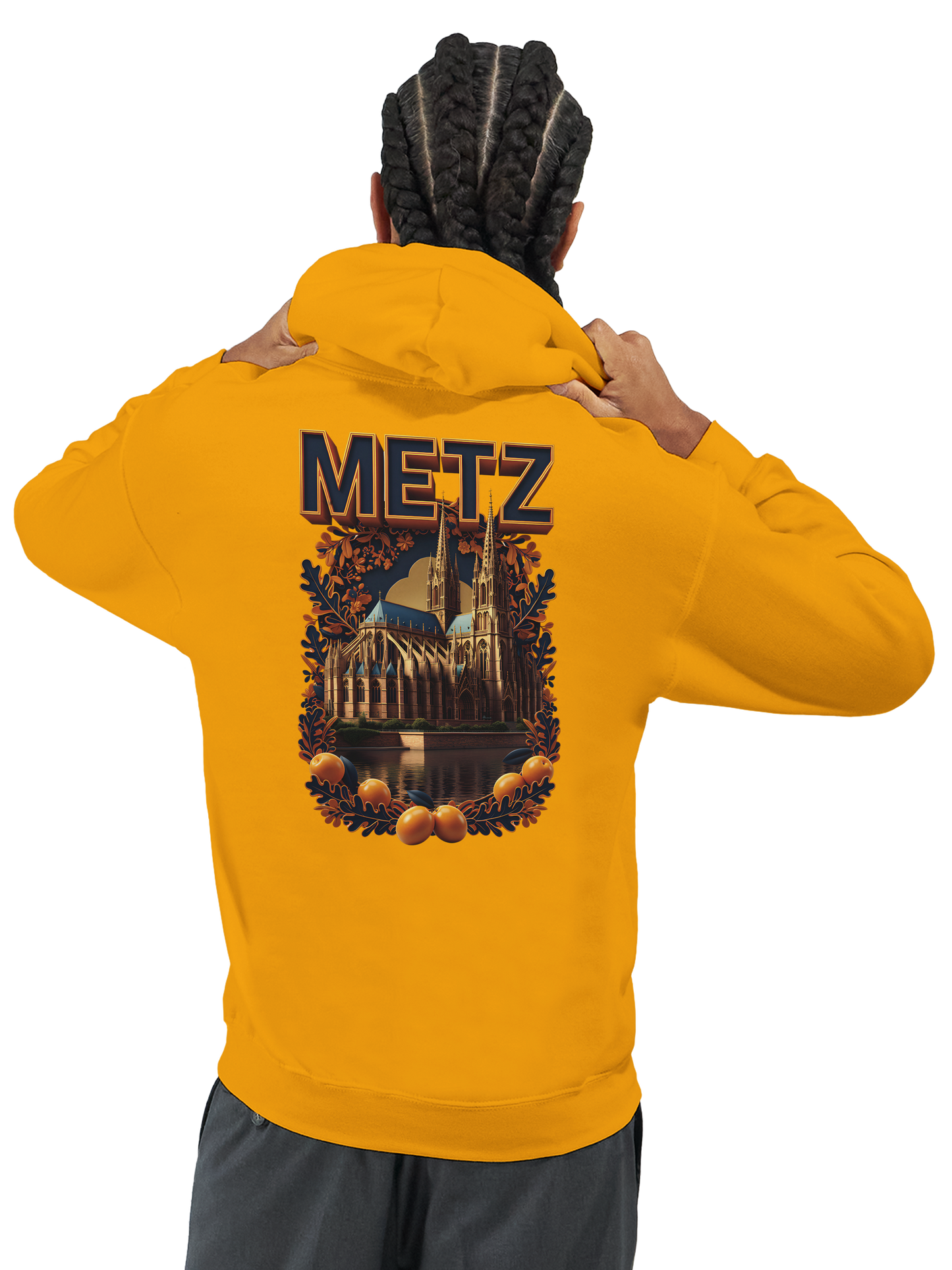 Unisex-Hoodie Metz Stadt Frankreich klassisch | Gildan® 18500