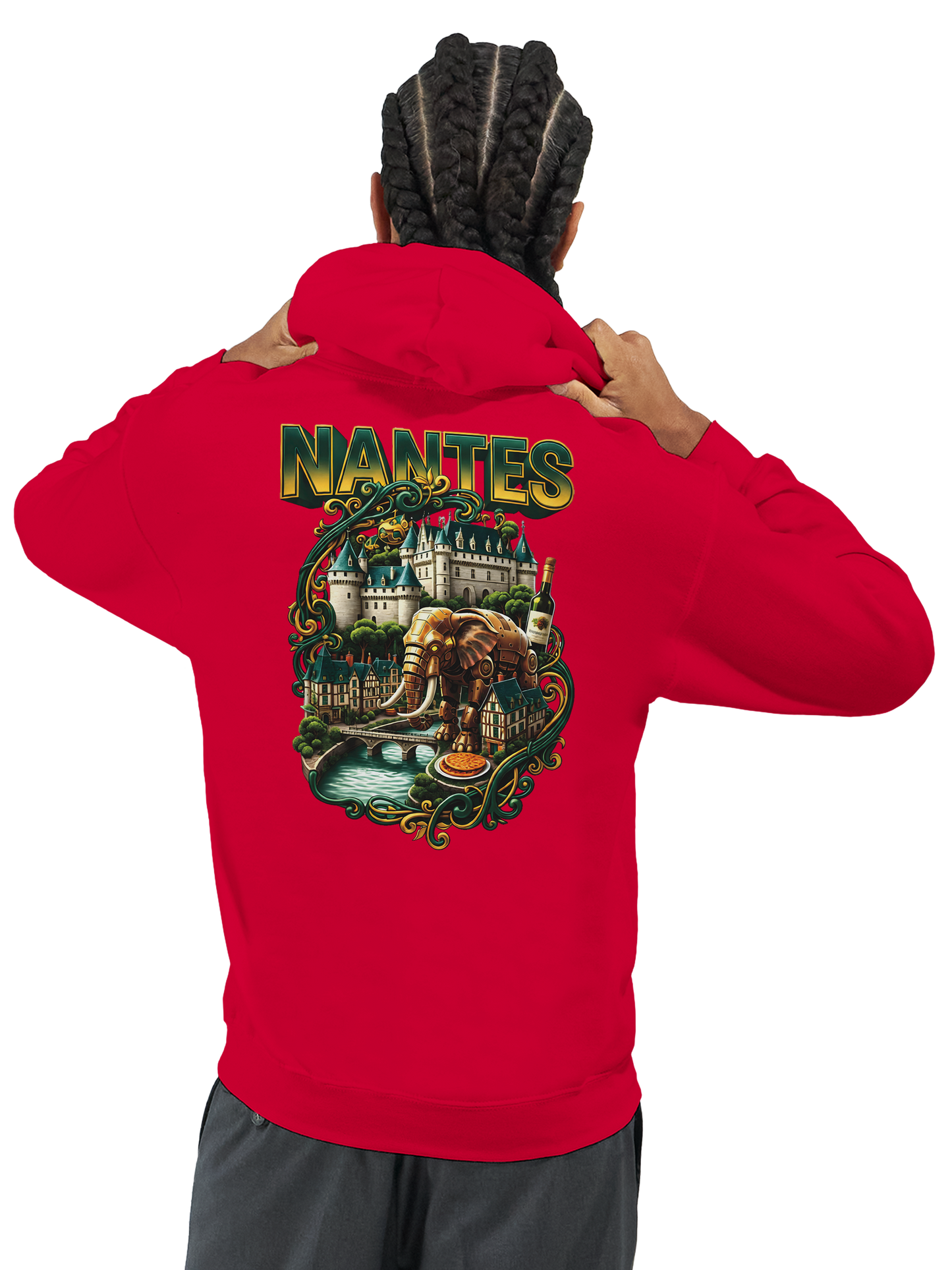 Unisex-Kapuzenpullover Nantes Stadt Frankreich klassisch | Gildan® 18500