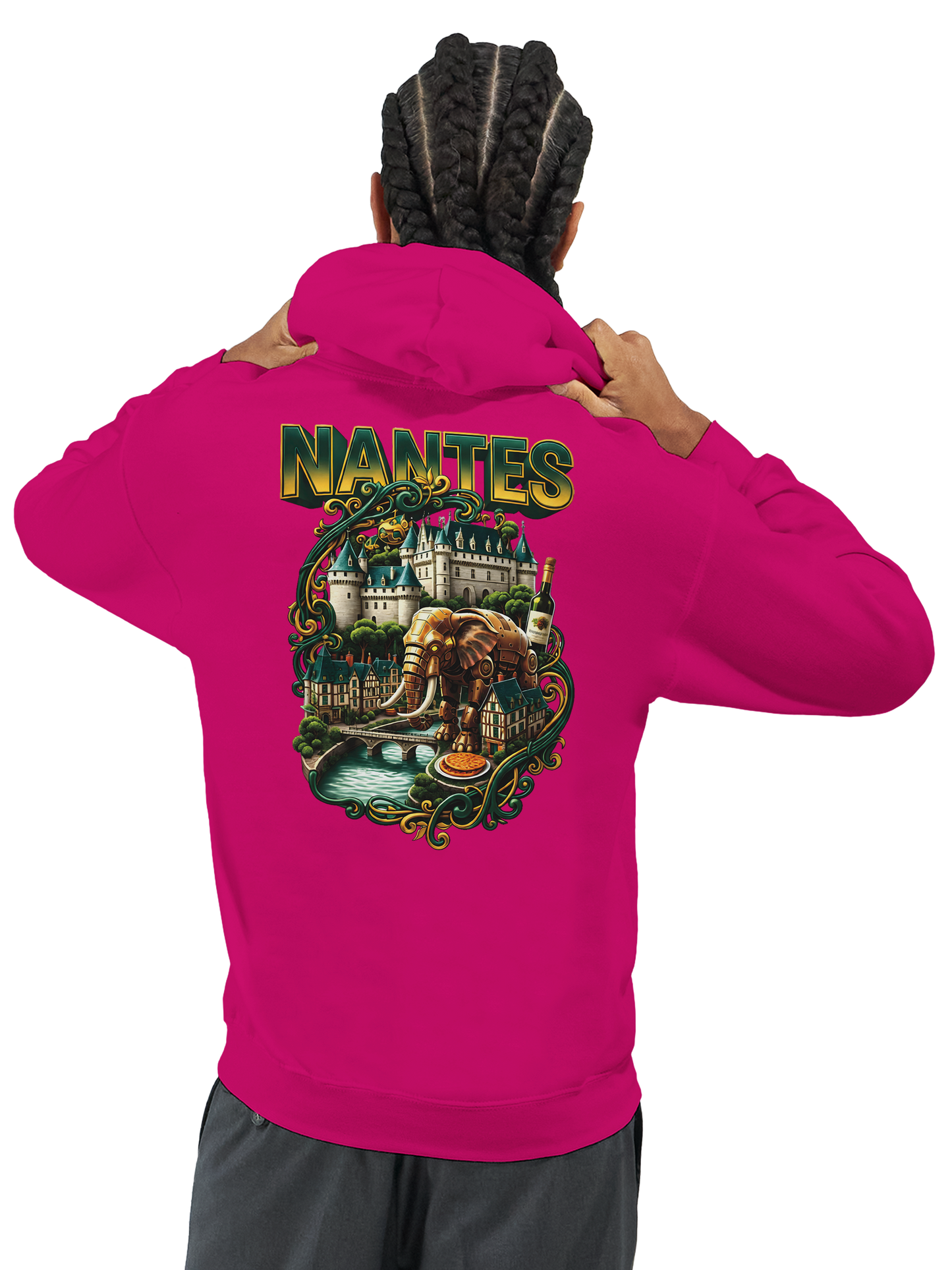 Unisex-Kapuzenpullover Nantes Stadt Frankreich klassisch | Gildan® 18500