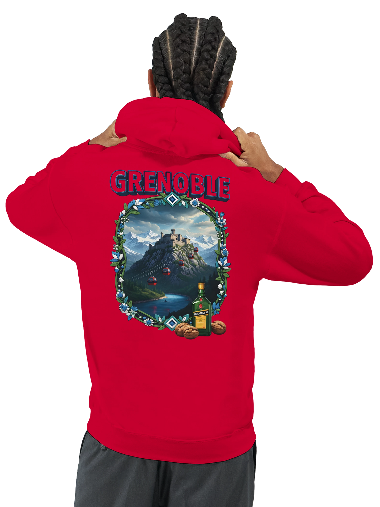 Kapuzenpullover Grenoble Stadt in Frankreich Unisex Classic | Gildan® 18500