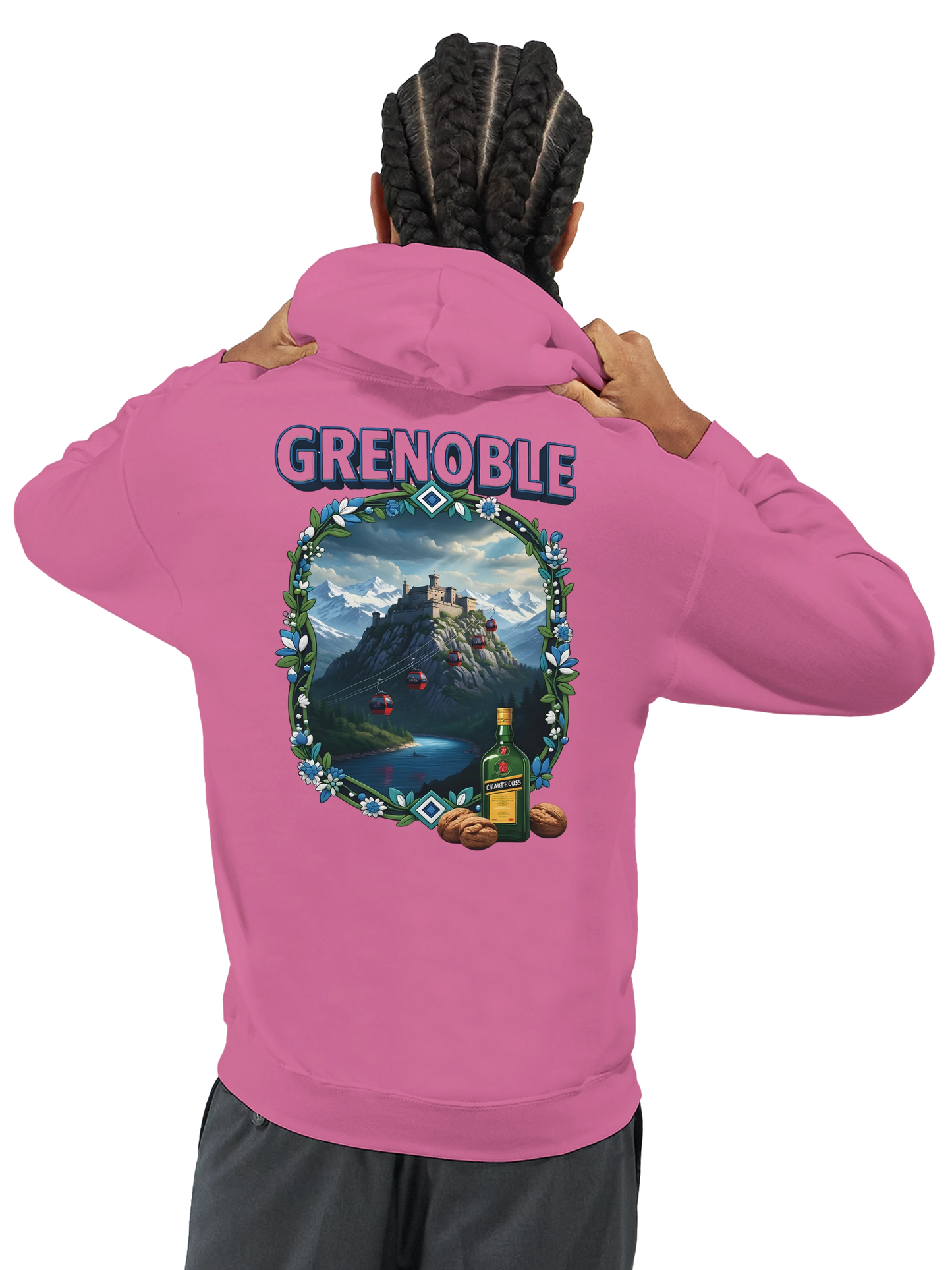 Kapuzenpullover Grenoble Stadt in Frankreich Unisex Classic | Gildan® 18500
