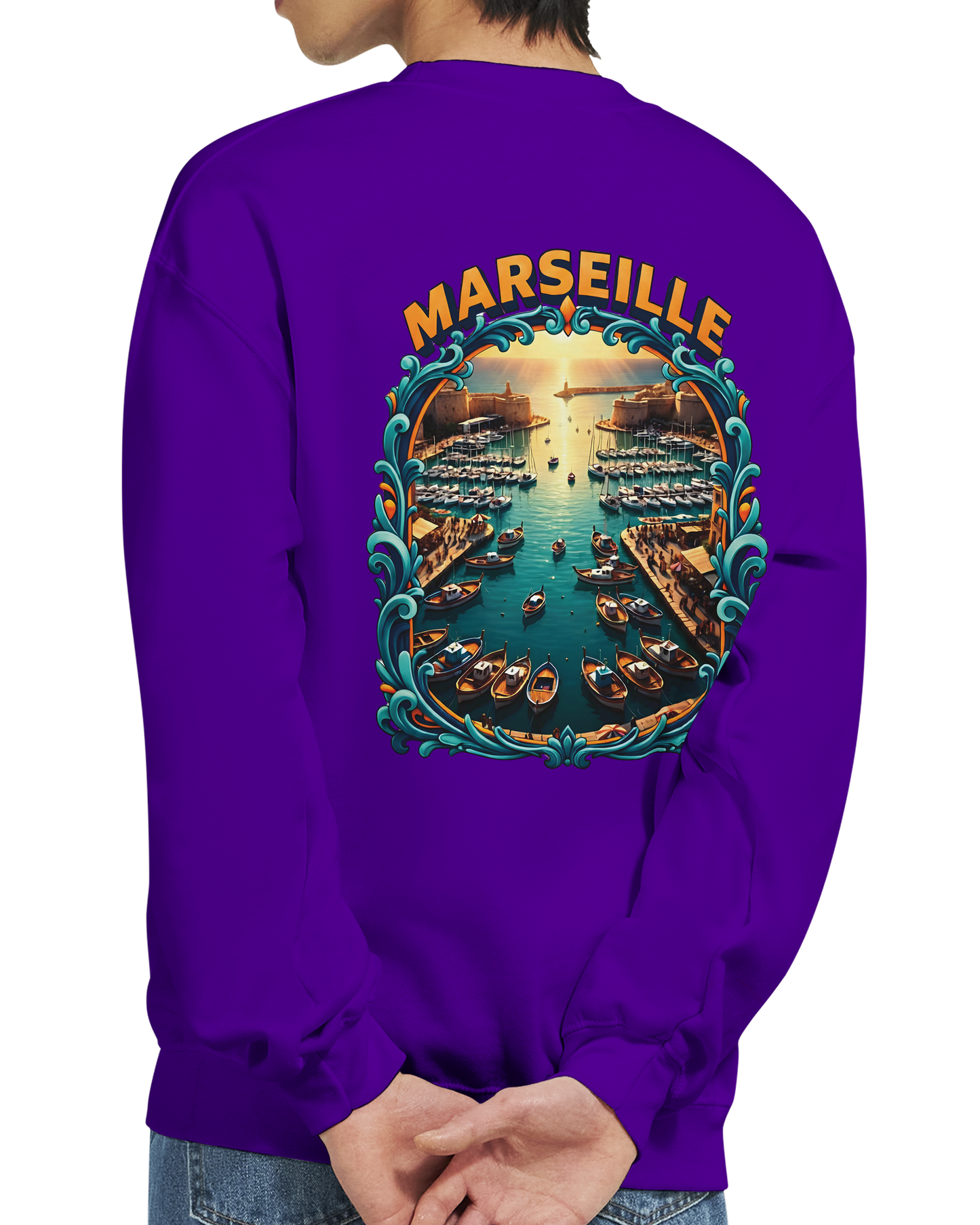Unisex-Sweatshirt Marseilles Klassisches Rundhals-Sweatshirt | Gildan® 18000