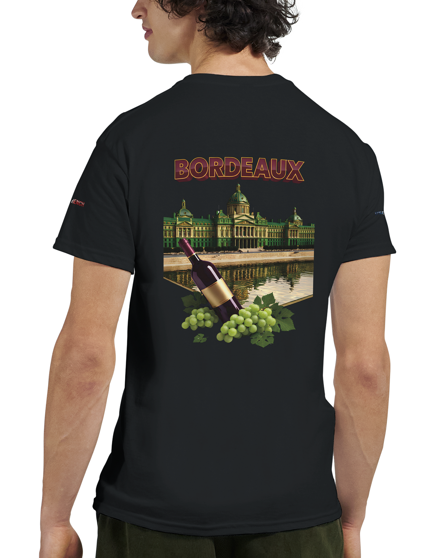 Unisex burgundy French city crewneck heavy t-shirt | Gildan® 5000