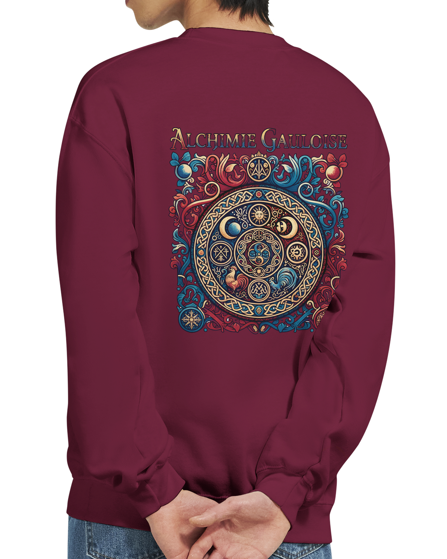 Herren-Sweatshirt "Gallische Alchemie" Klassisches Rundhals-Sweatshirt | Gildan® 18000
