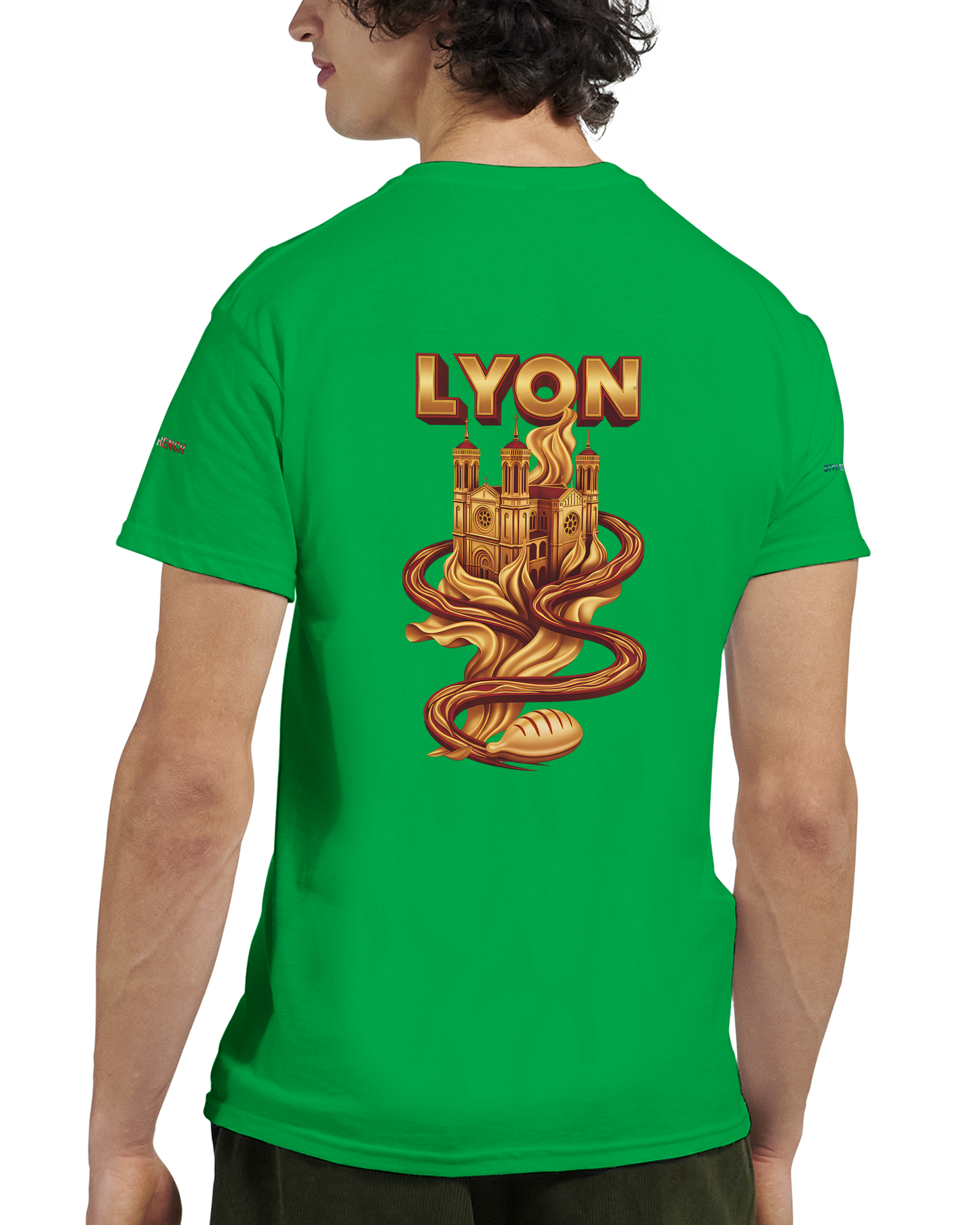 Unisex-T-Shirt Lyon Stadt Frankreich dick Rundhals | Gildan® 5000