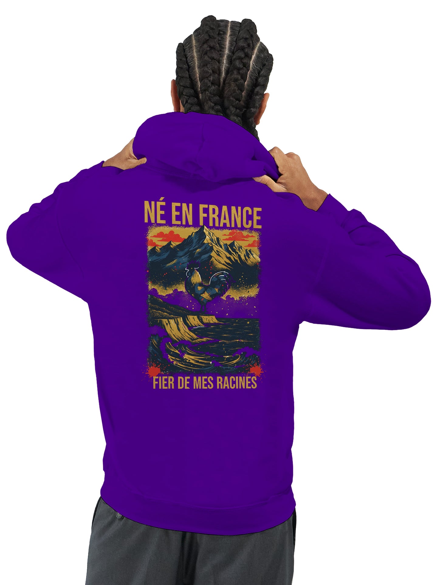 Sweat à Capuche Homme « Né en France » – Premium Confort et Style