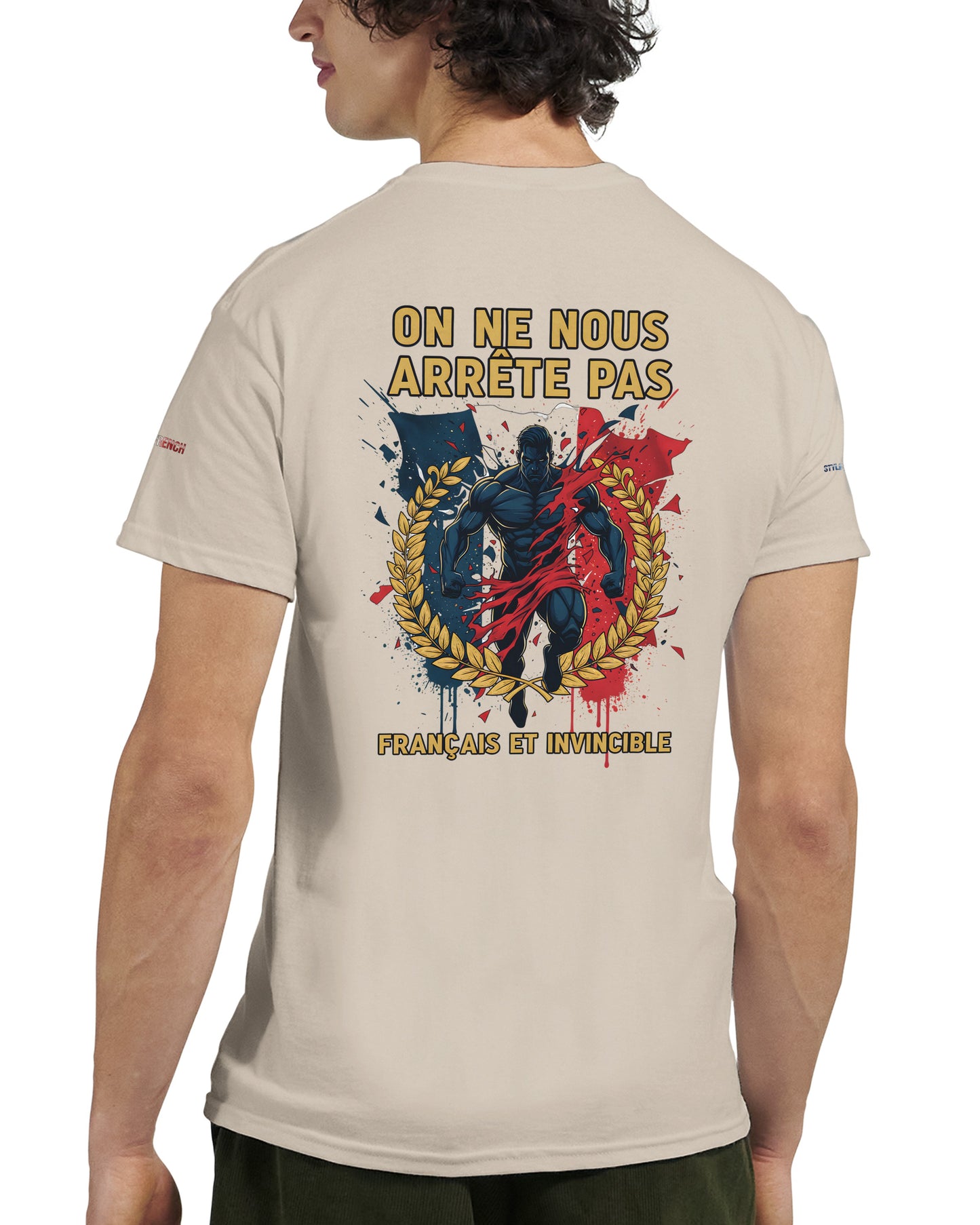 Men's "Can't Stop Us" French Style Heavyweight Crewneck T-shirt | Gildan® 5000