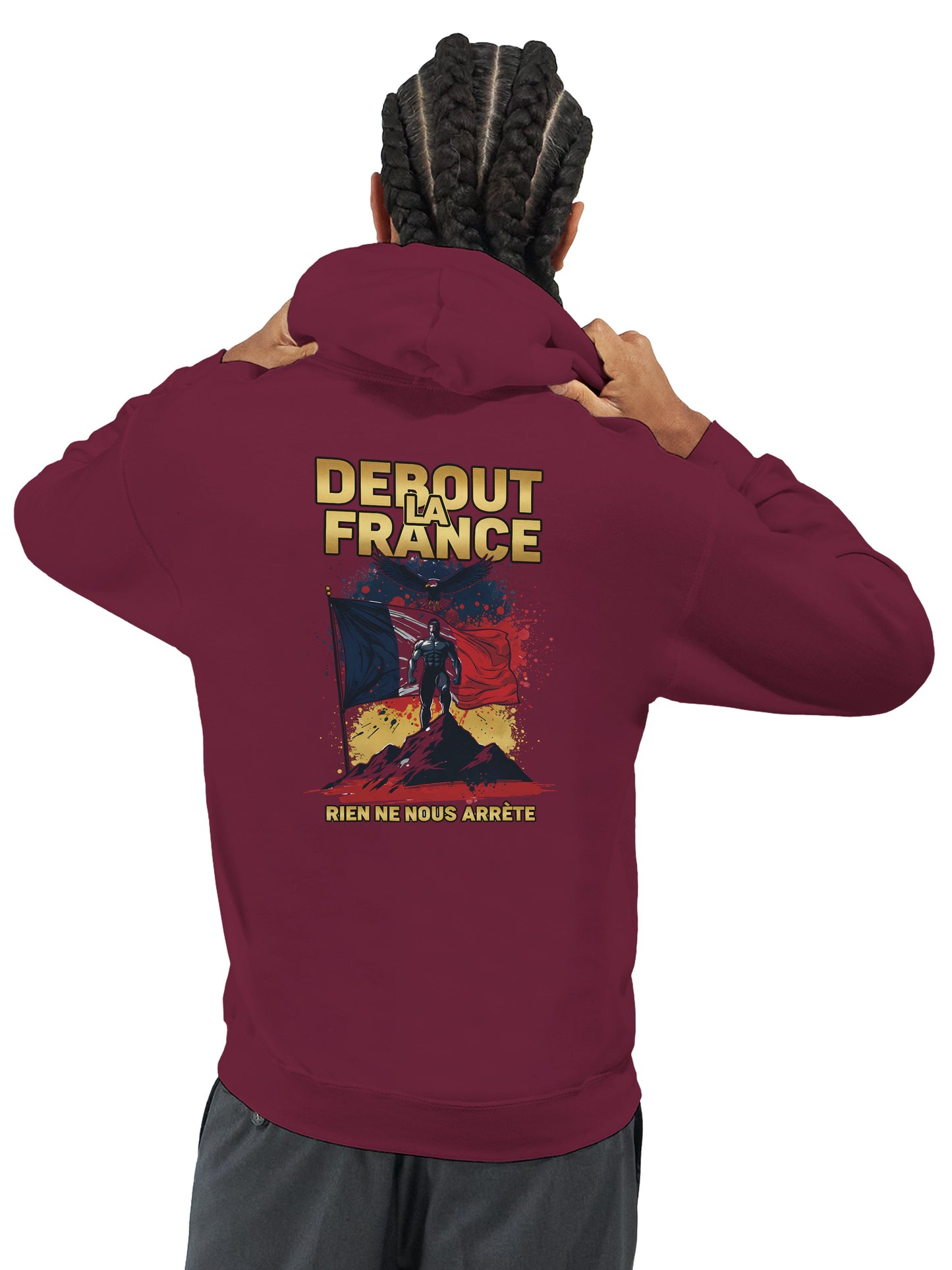 Steh auf, Frankreich, Kapuzenpullover klassisch | Gildan® 18500