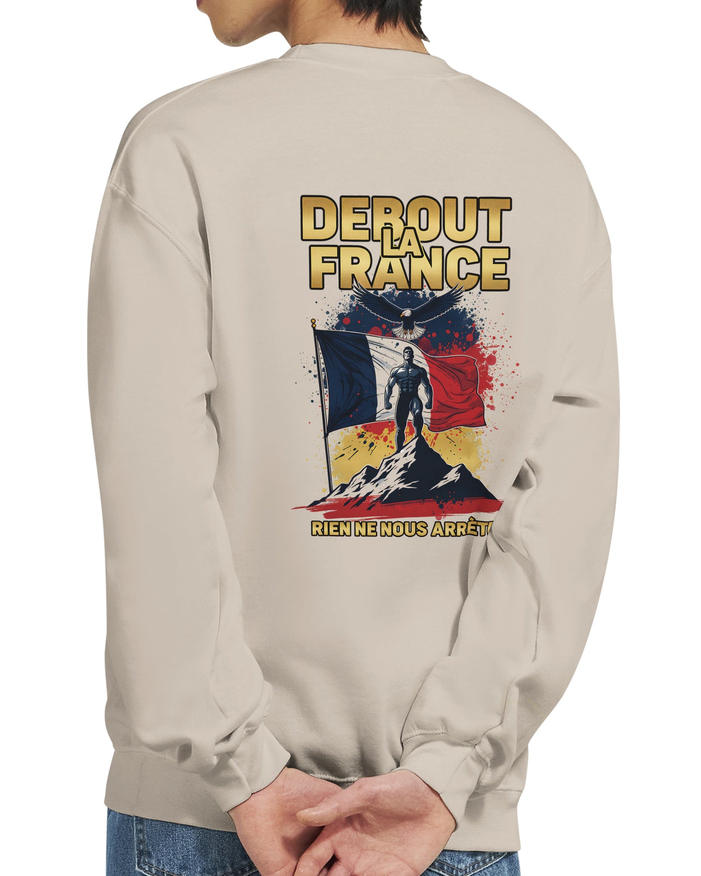 Klassisches Rundhals-Sweatshirt „Debout la France“ | Gildan® 18000