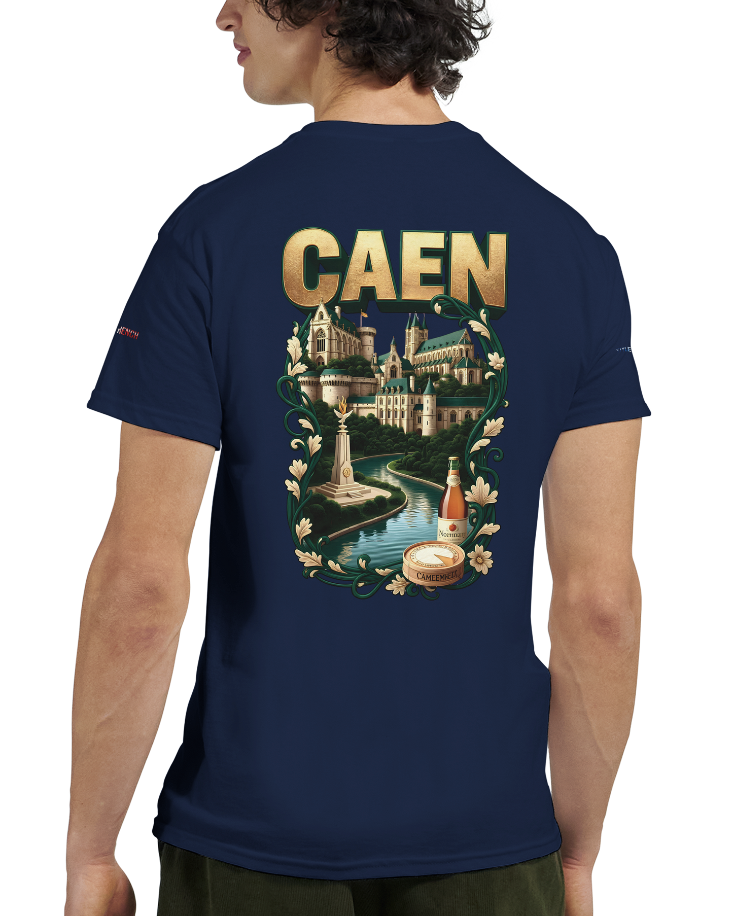 Unisex-T-Shirt Caen Stadt in Frankreich | Gildan® 5000