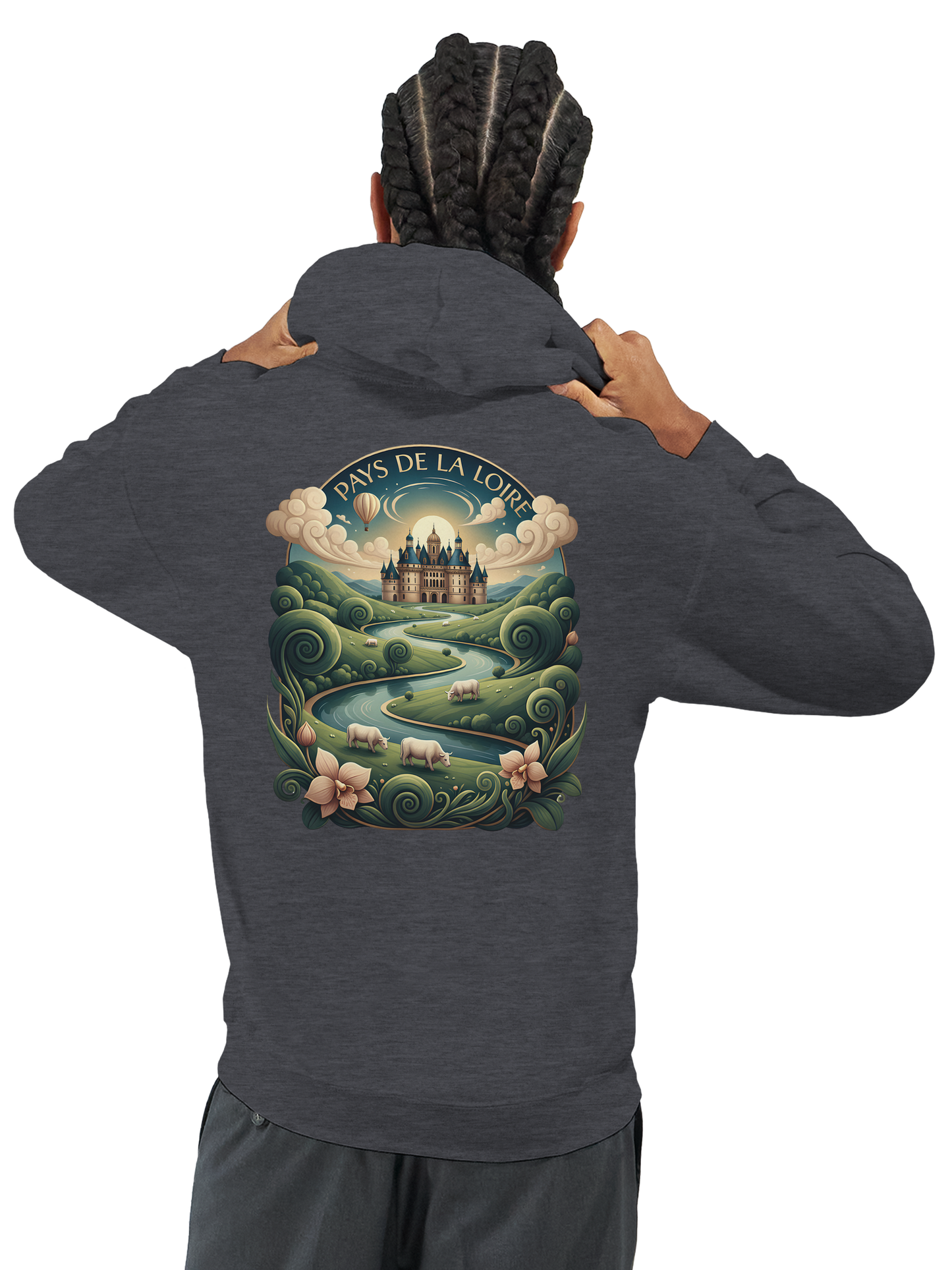 Klassischer Unisex-Kapuzenpullover Pays de la Loire | Gildan® 18500