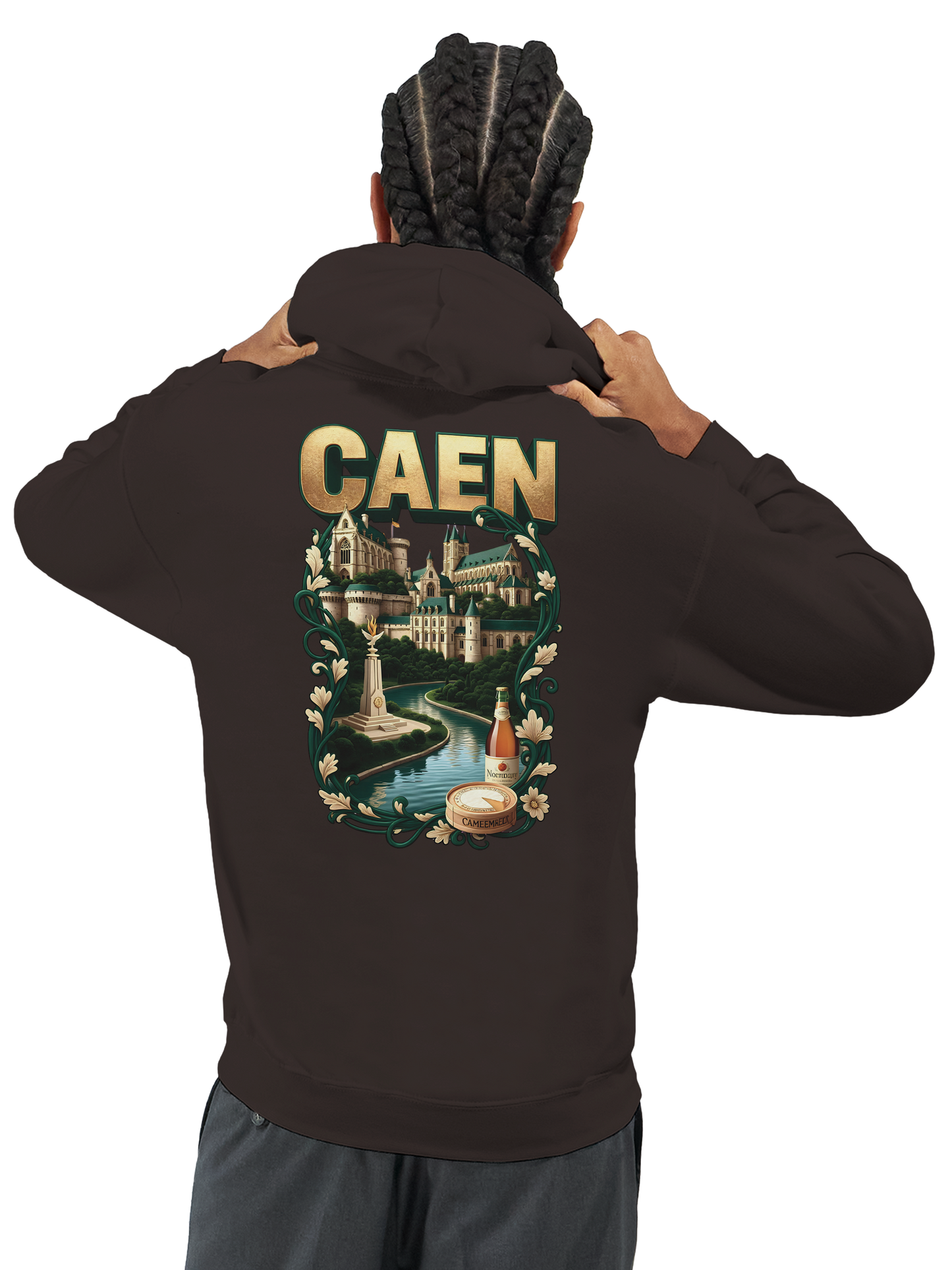 Kapuzenpullover "Caen, Stadt Frankreichs" Unisex Klassiker | Gildan® 18500