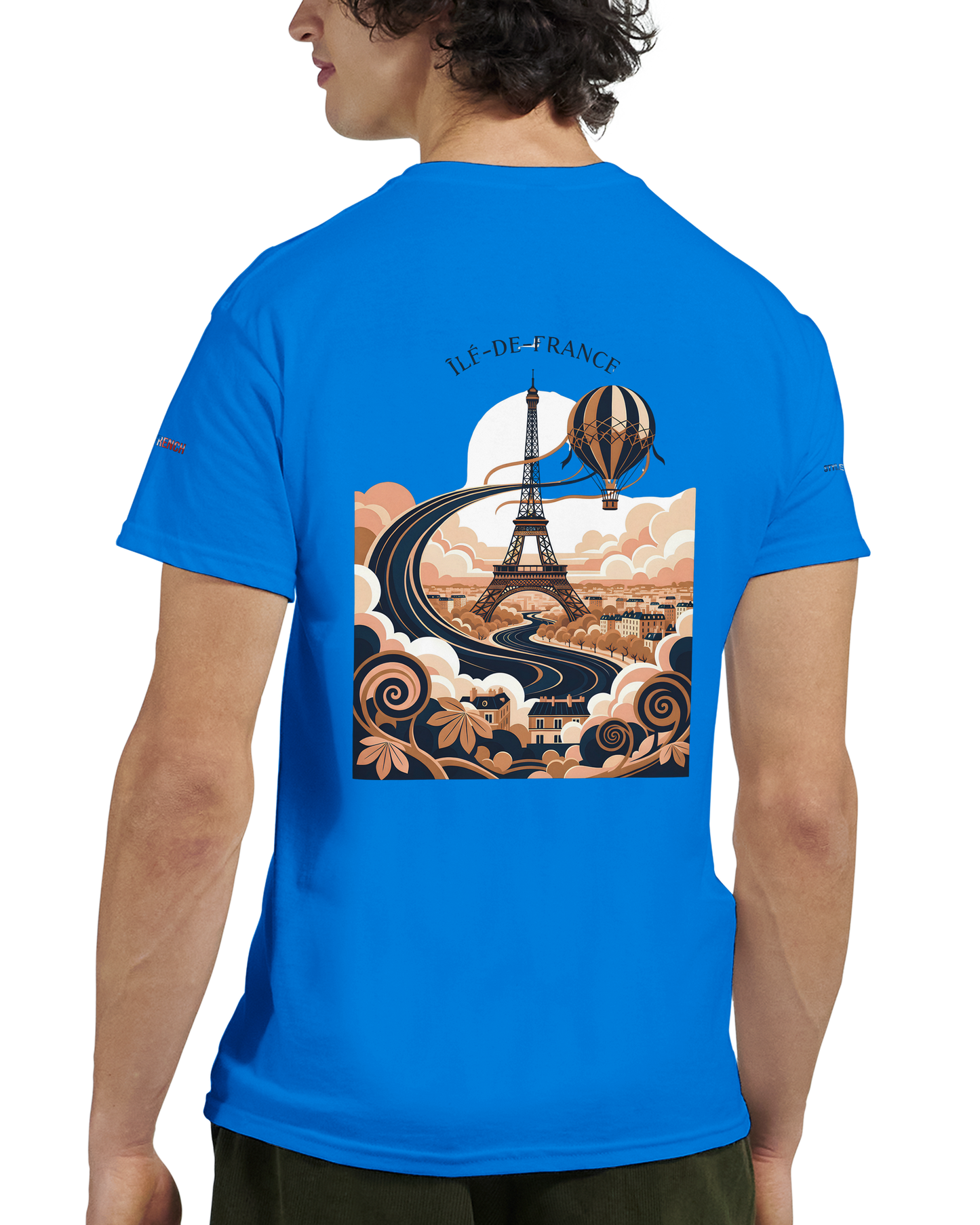 Unisex T-Shirt Île-de-France dick rundhals | Gildan® 5000