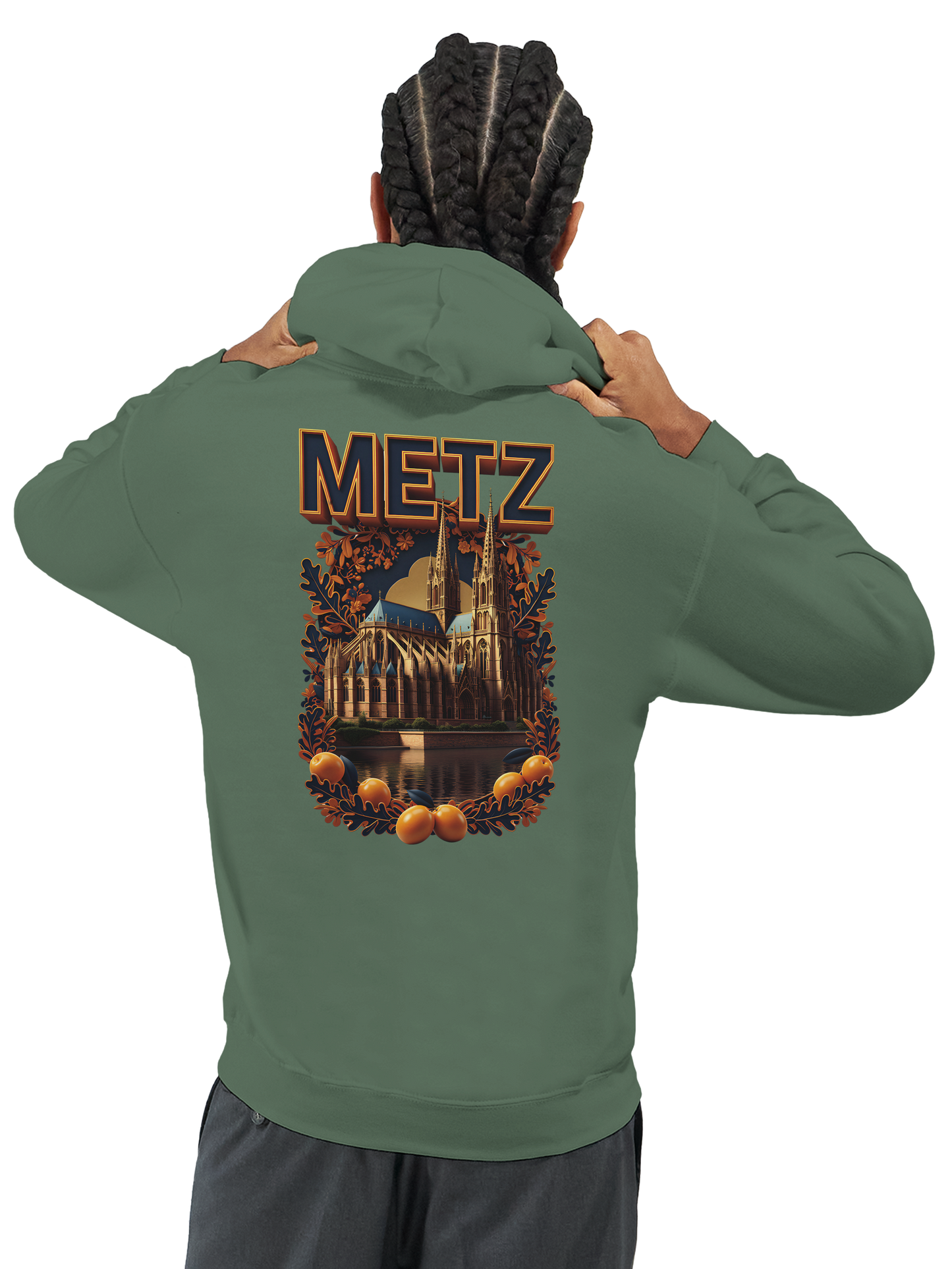 Unisex-Hoodie Metz Stadt Frankreich klassisch | Gildan® 18500