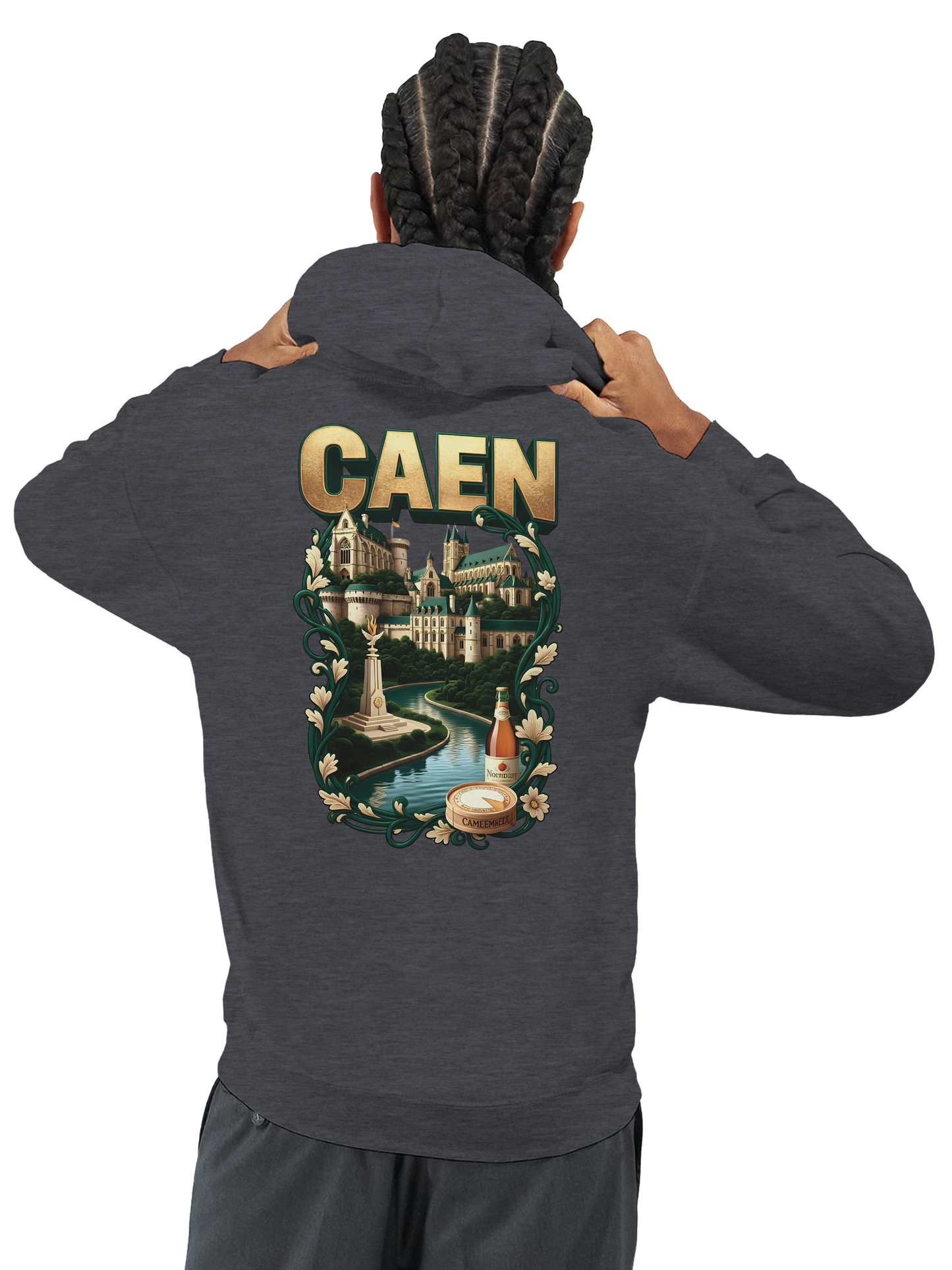 Kapuzenpullover "Caen, Stadt Frankreichs" Unisex Klassiker | Gildan® 18500