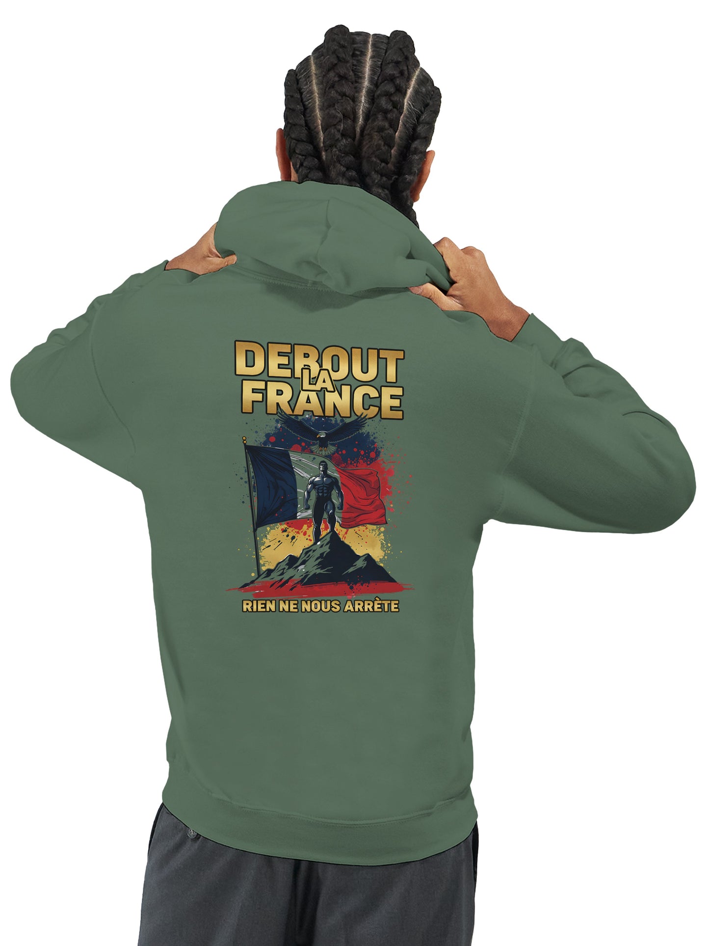 Steh auf, Frankreich, Kapuzenpullover klassisch | Gildan® 18500