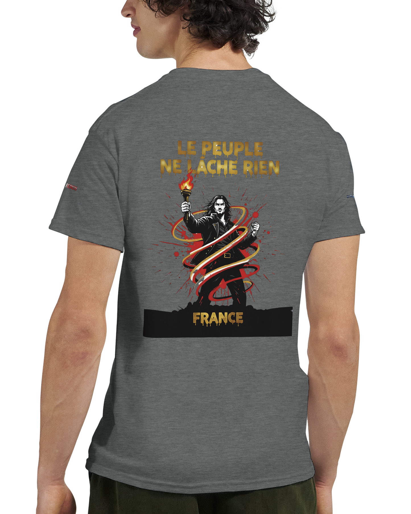 T-shirt Homme Le Peuple Ne Lâche Rien - Coton Premium