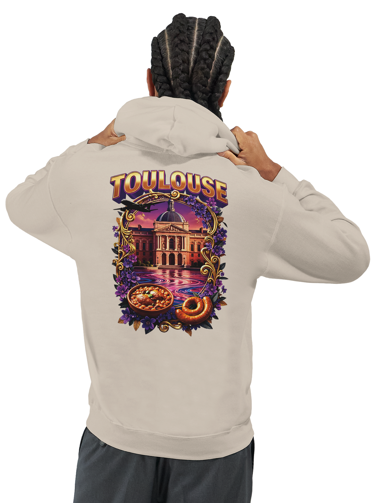 Unisex-Kapuzenpullover Toulouse Stadt Frankreich klassisch | Gildan® 18500