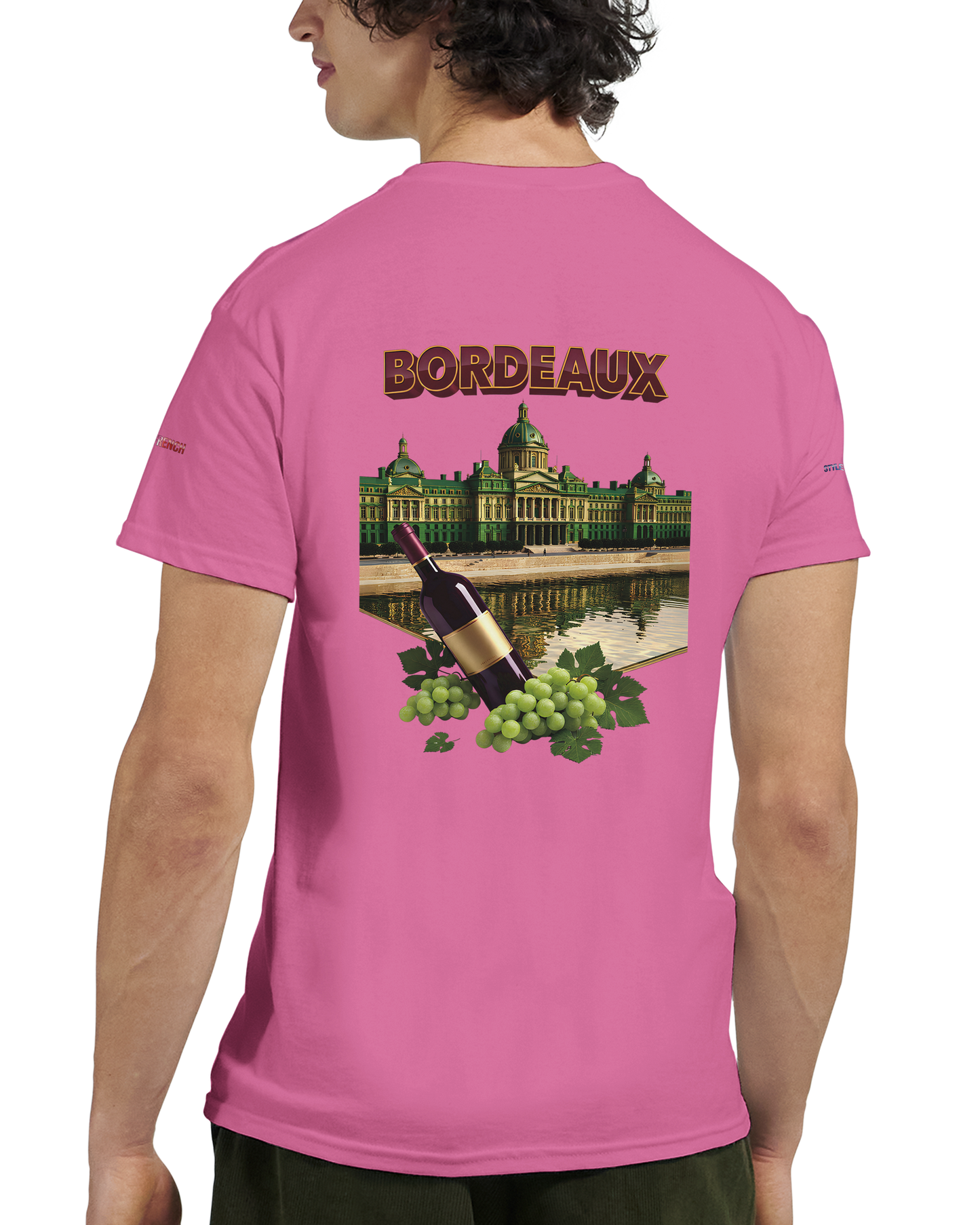 Unisex burgundy French city crewneck heavy t-shirt | Gildan® 5000