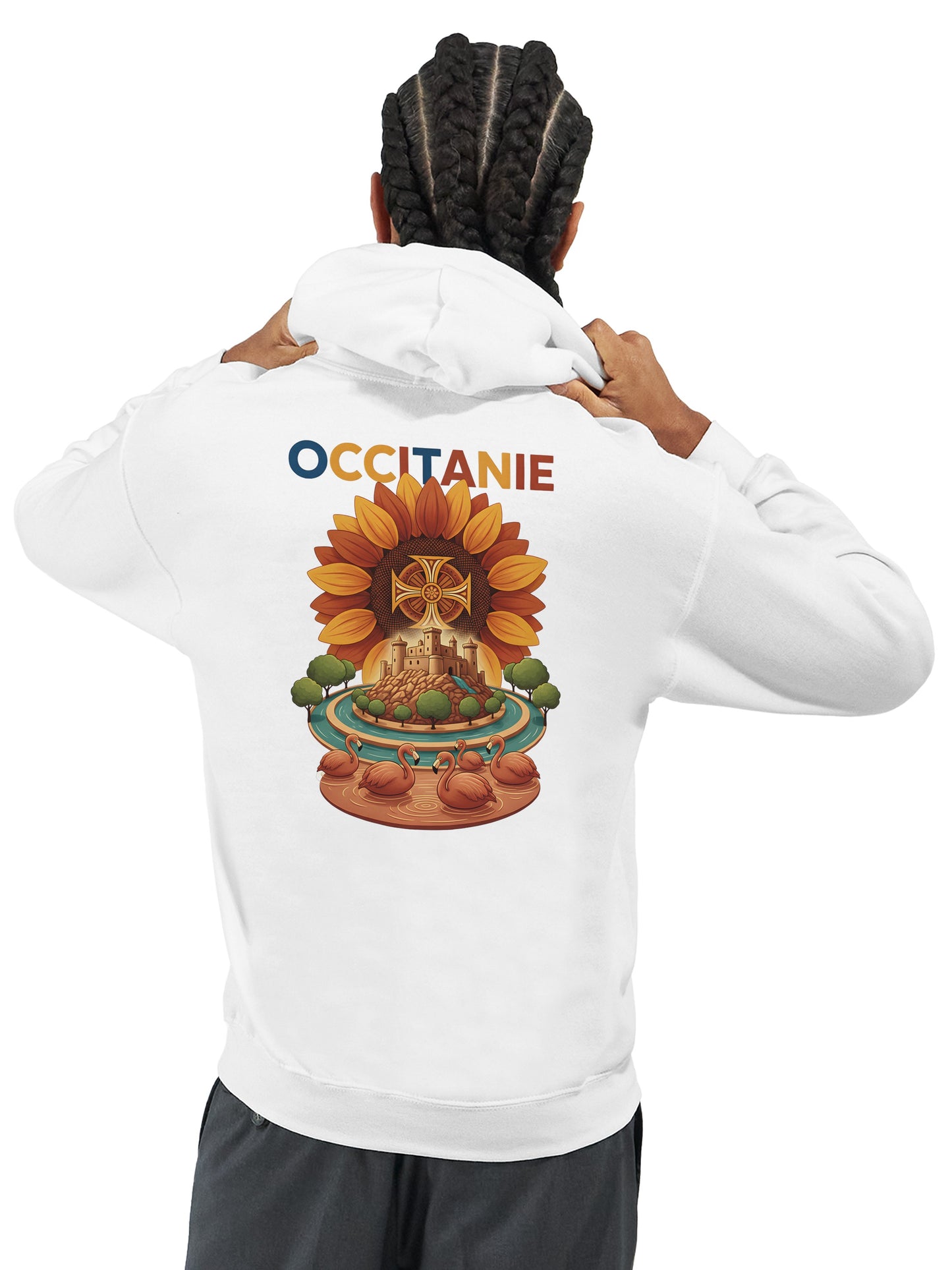Klassischer Unisex-Kapuzenpullover Okzitanien | Gildan® 18500
