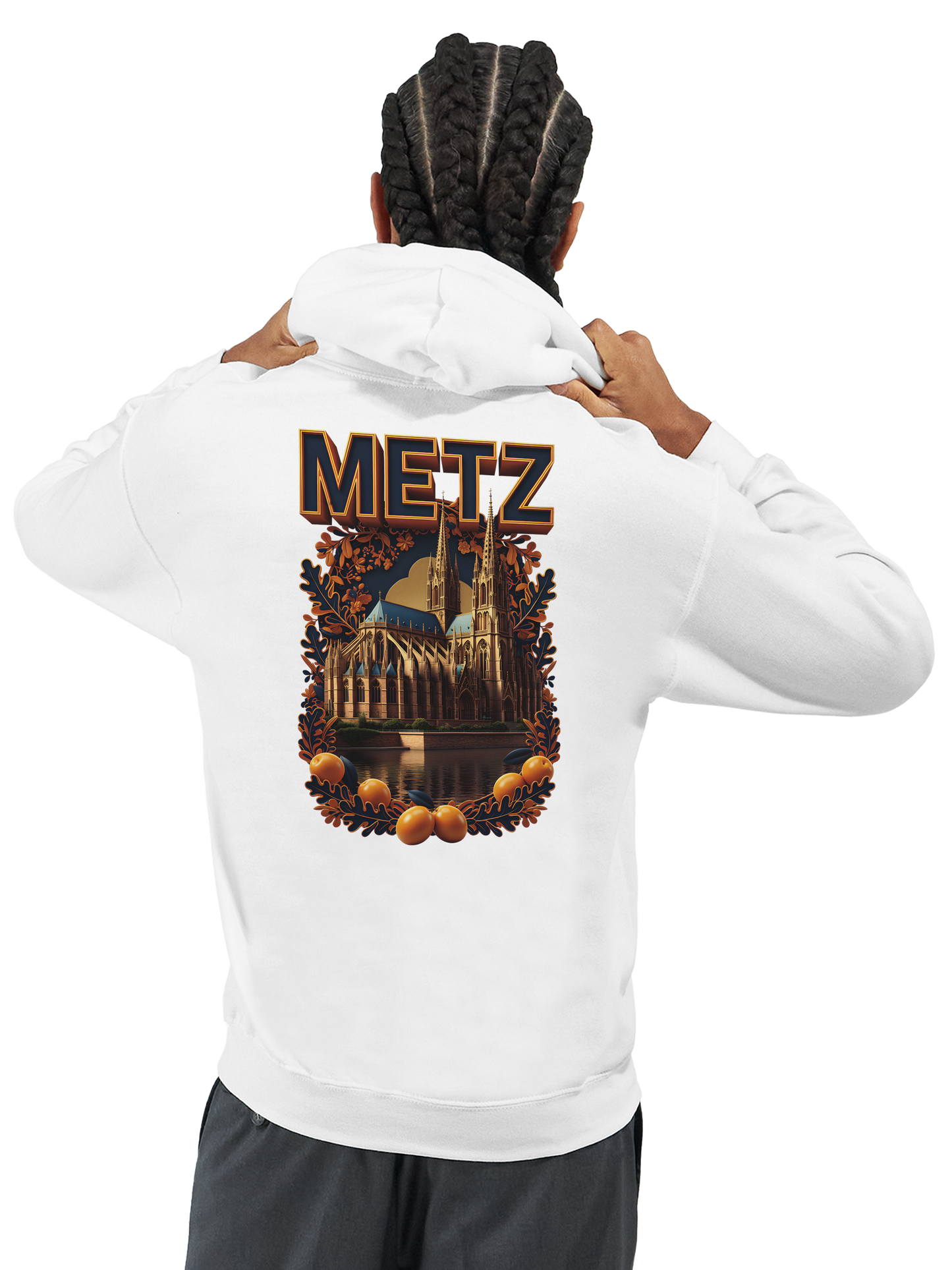 Unisex-Hoodie Metz Stadt Frankreich klassisch | Gildan® 18500