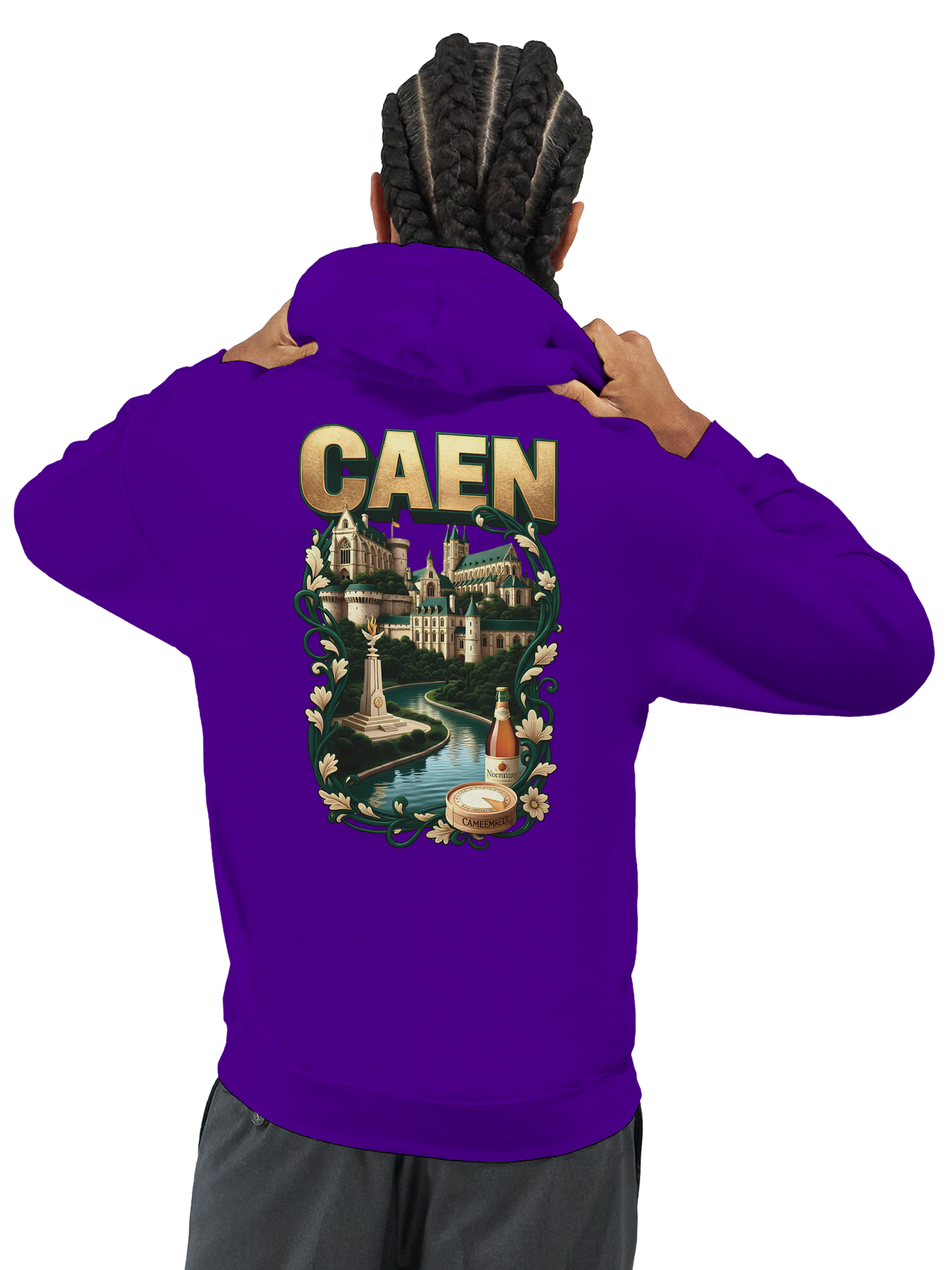 Kapuzenpullover "Caen, Stadt Frankreichs" Unisex Klassiker | Gildan® 18500