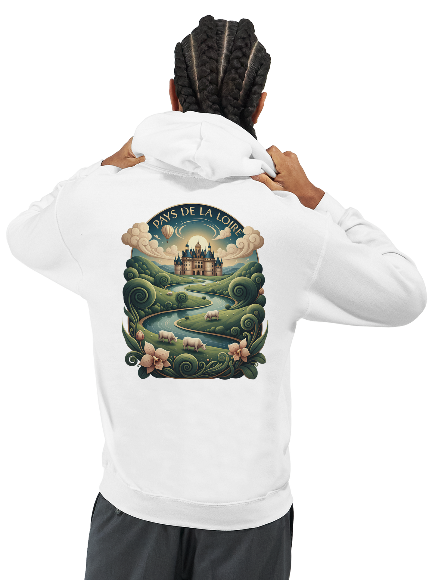 Klassischer Unisex-Kapuzenpullover Pays de la Loire | Gildan® 18500