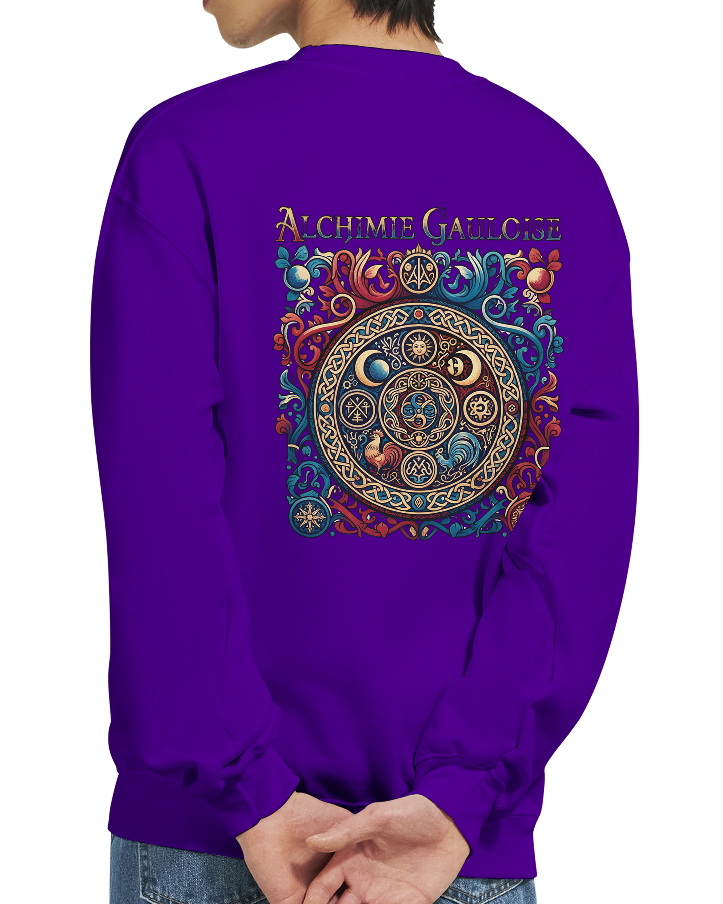 Herren-Sweatshirt "Gallische Alchemie" Klassisches Rundhals-Sweatshirt | Gildan® 18000