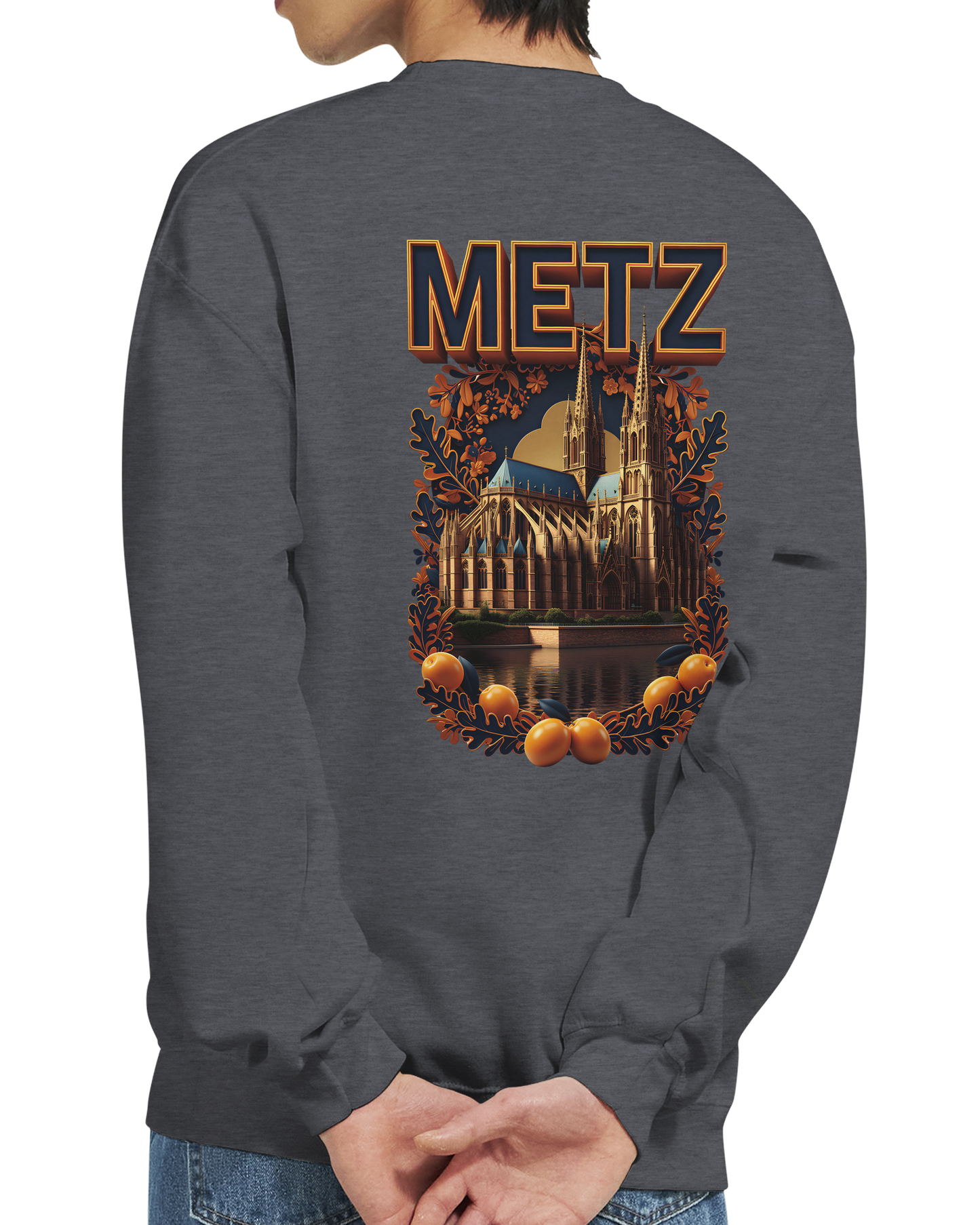 Unisex Sweatshirt Metz France City Classic Crewneck | Gildan® 18000