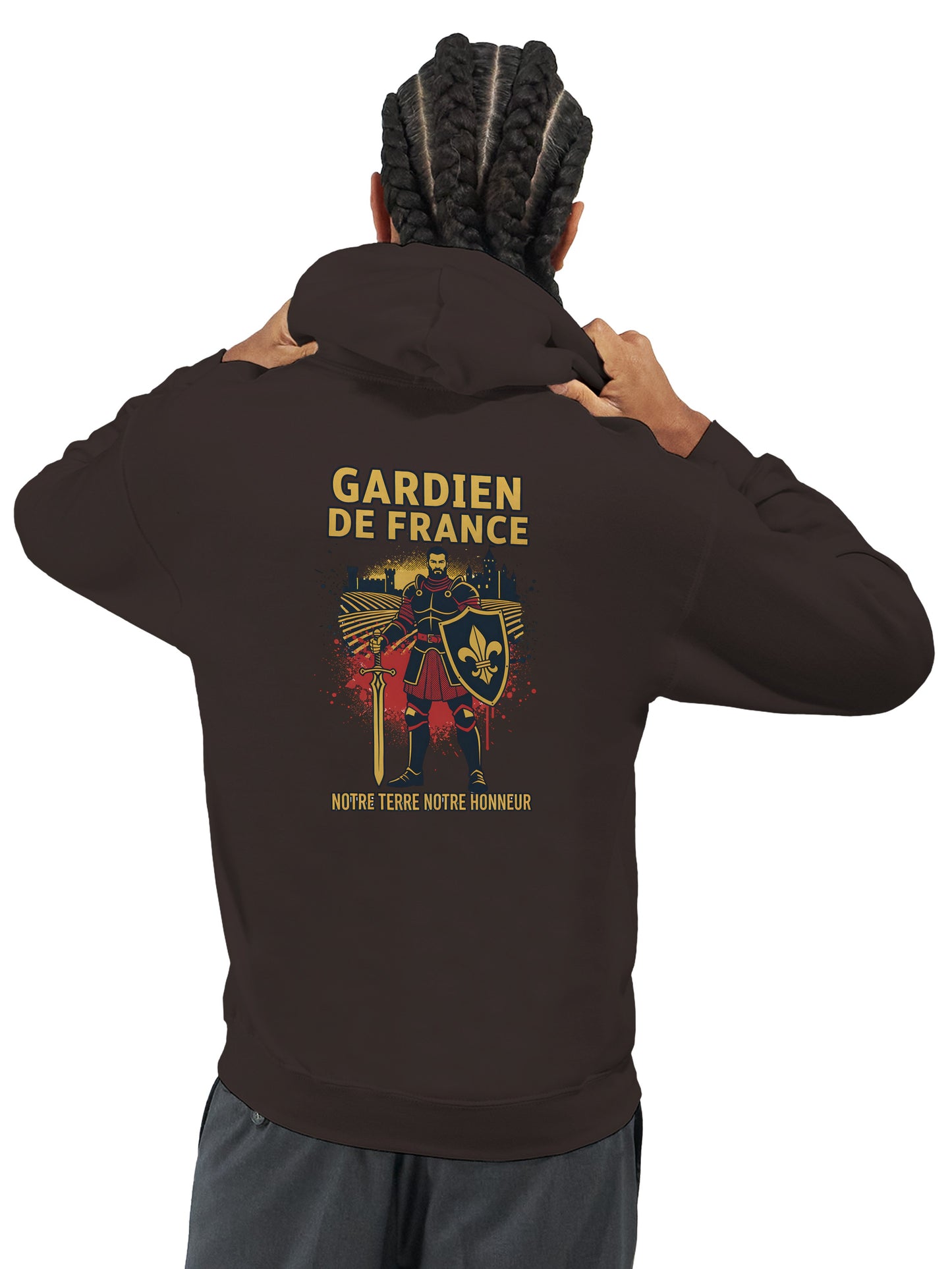 Klassischer Frankreich-Torwart-Hoodie für Herren | Gildan® 18500