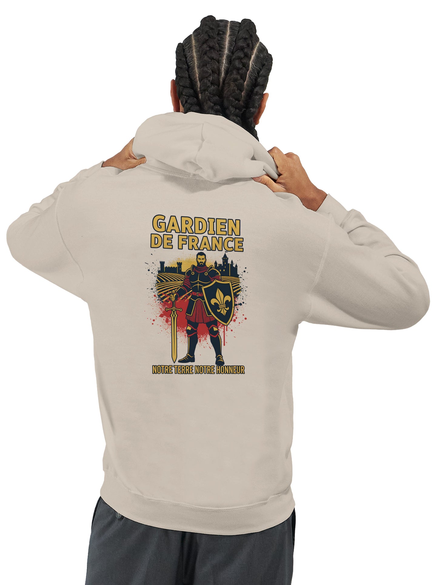 Klassischer Frankreich-Torwart-Hoodie für Herren | Gildan® 18500
