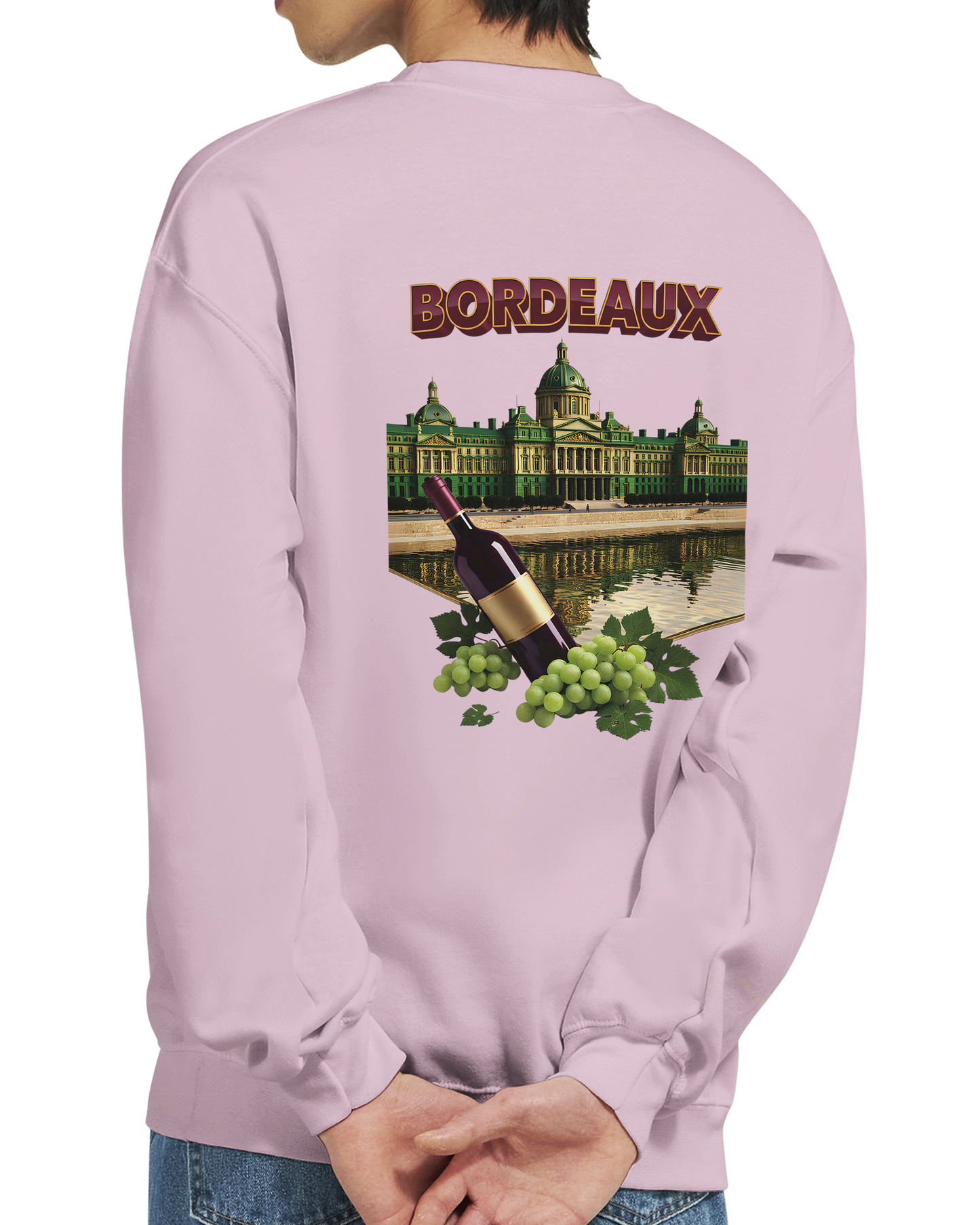 Unisex city burgundy classic crewneck sweatshirt | Gildan® 18000