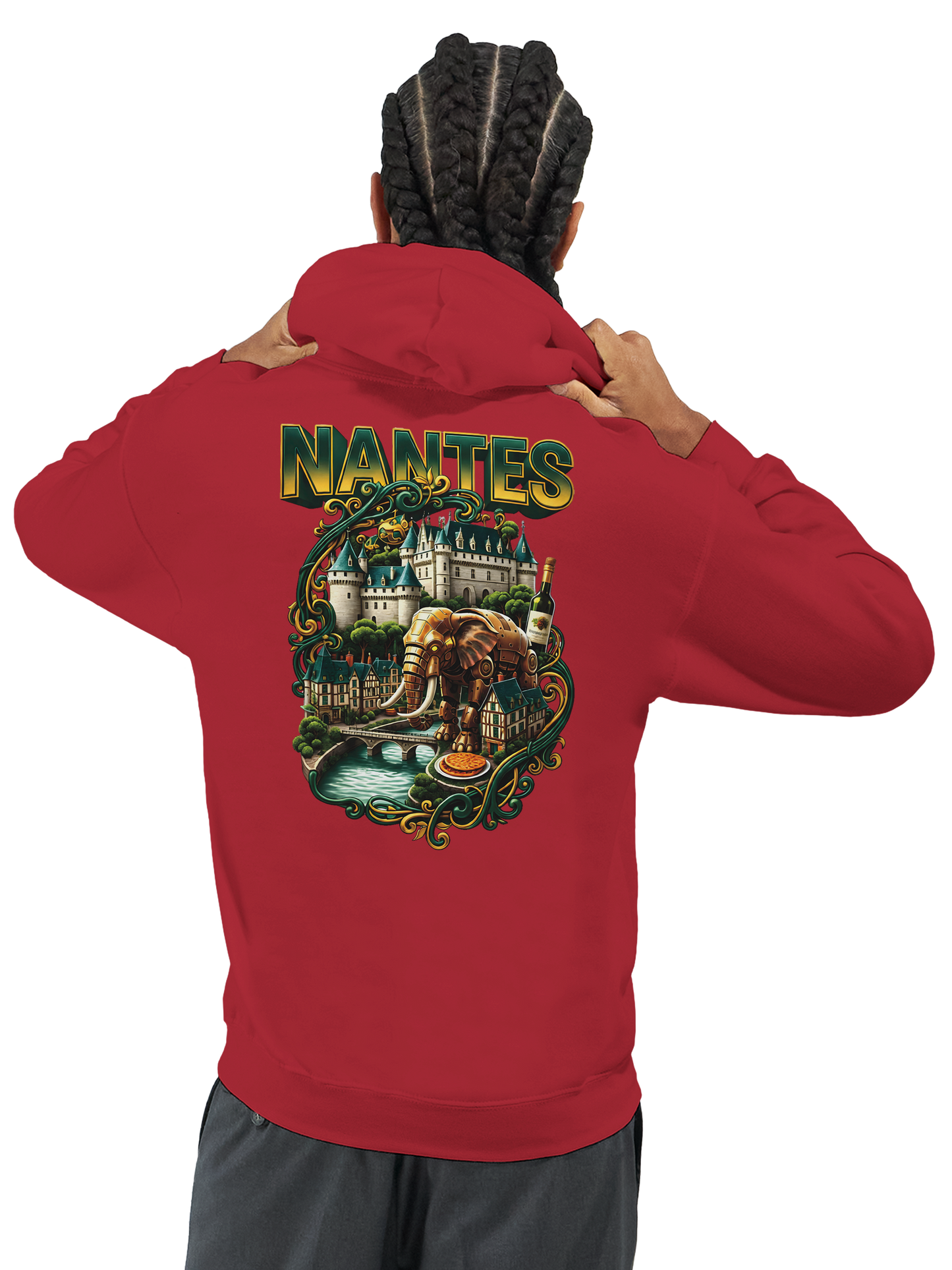 Unisex-Kapuzenpullover Nantes Stadt Frankreich klassisch | Gildan® 18500