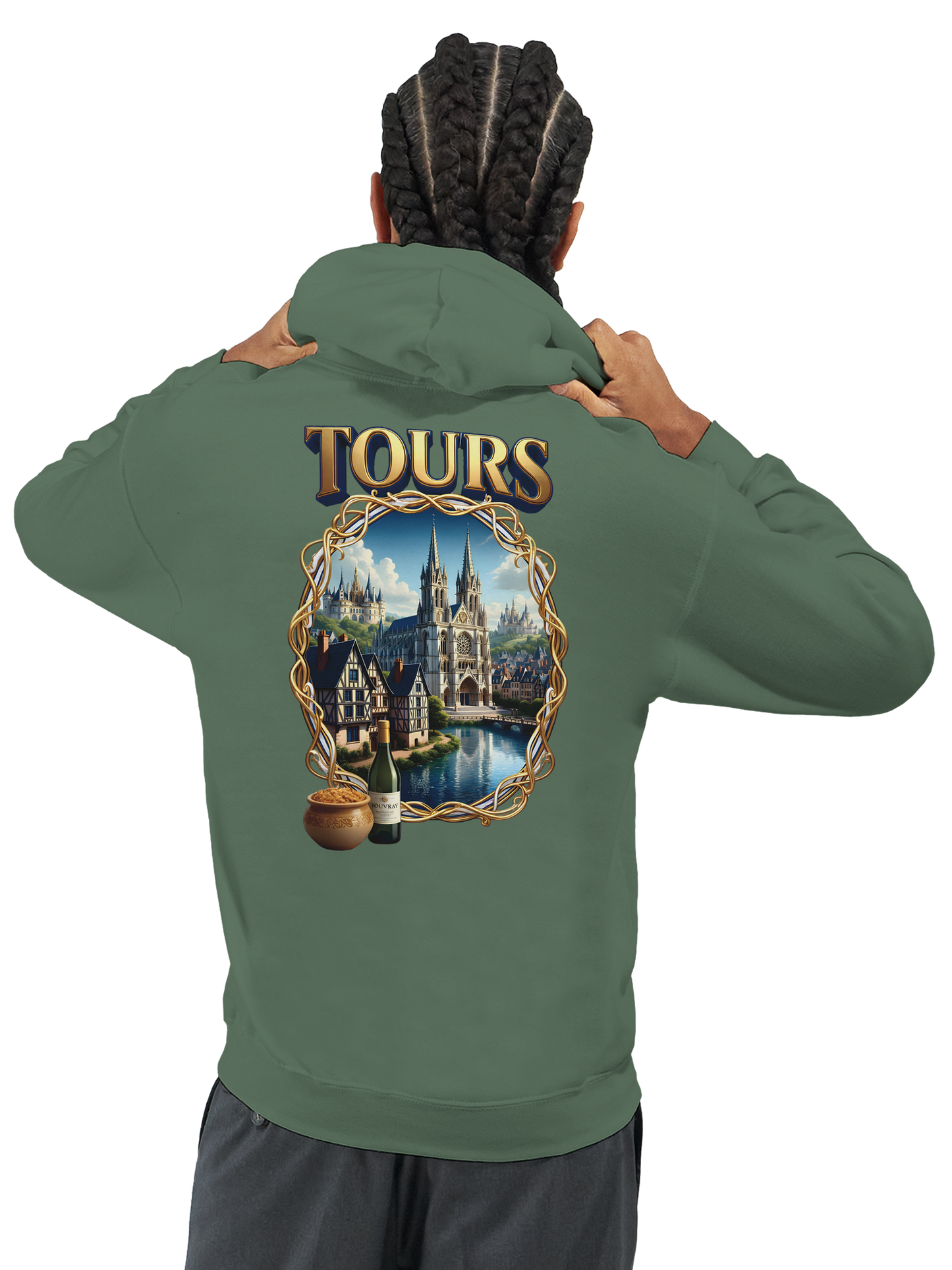 Unisex Tours city of France classic hoodie | Gildan® 18500