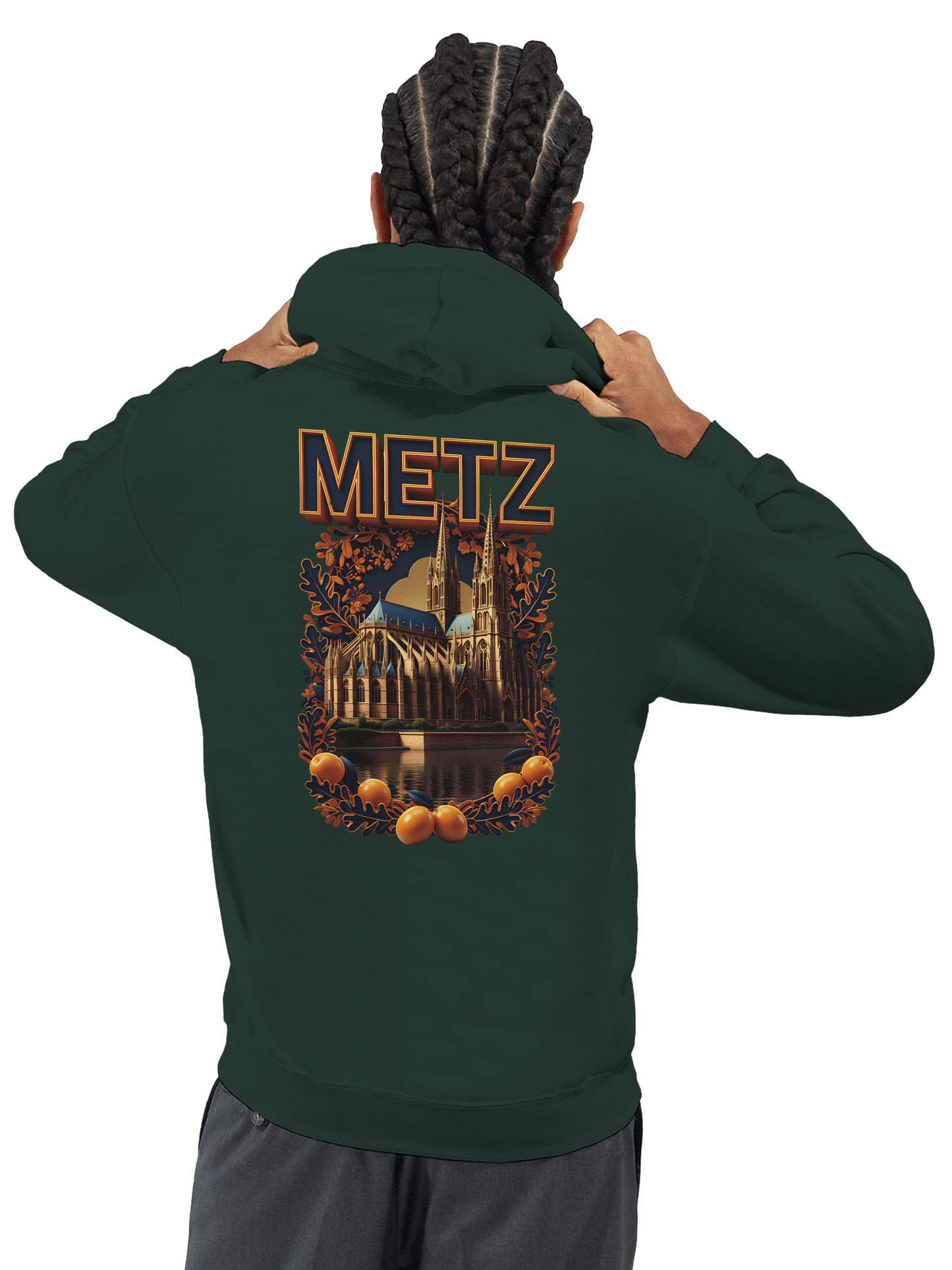 Unisex-Hoodie Metz Stadt Frankreich klassisch | Gildan® 18500
