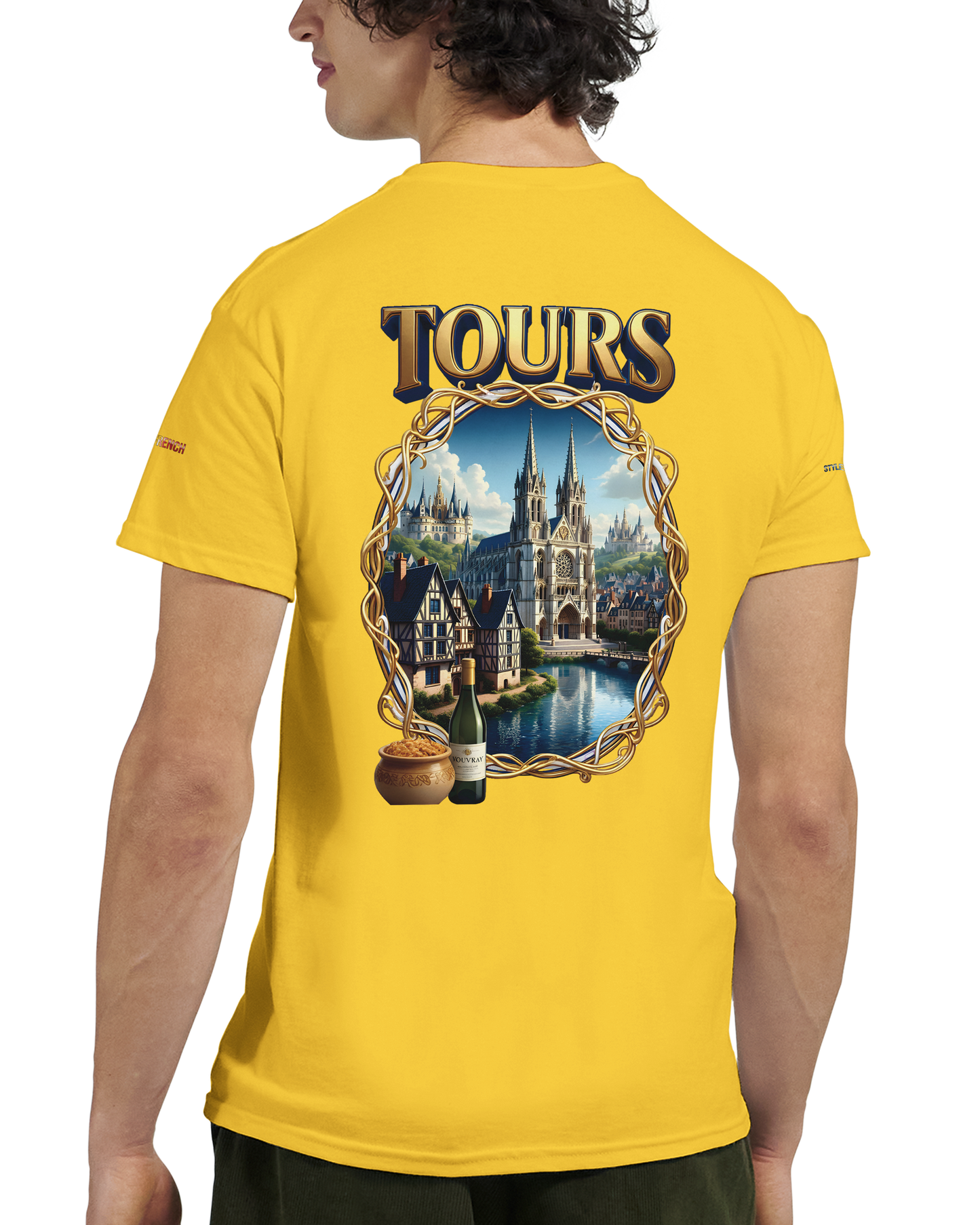 Unisex T-shirt Tours, France, thick crew neck | Gildan® 5000