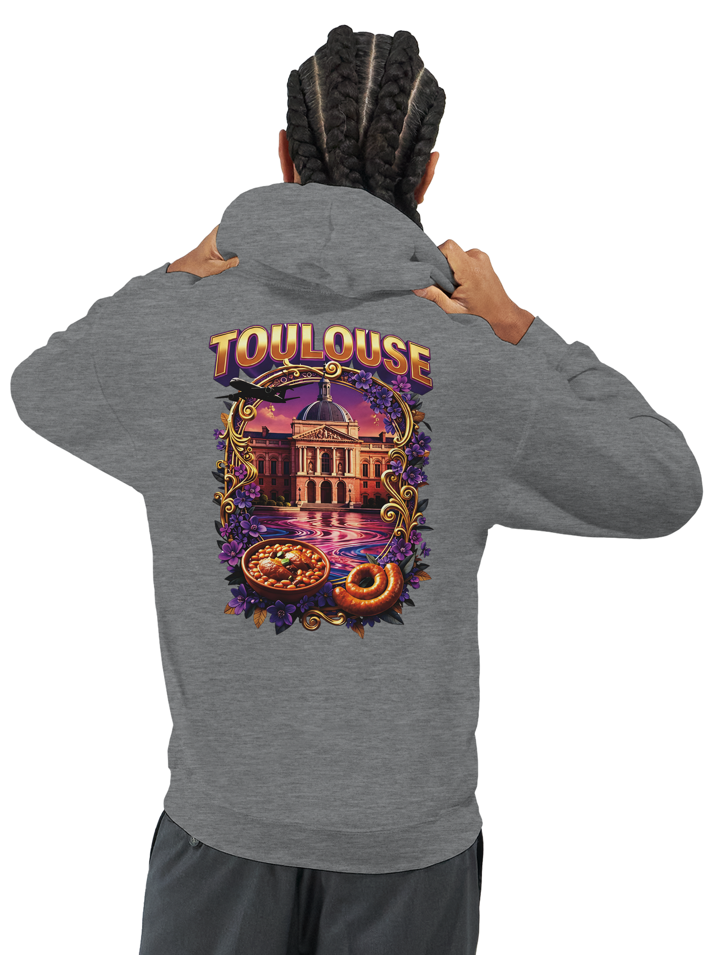 Unisex-Kapuzenpullover Toulouse Stadt Frankreich klassisch | Gildan® 18500