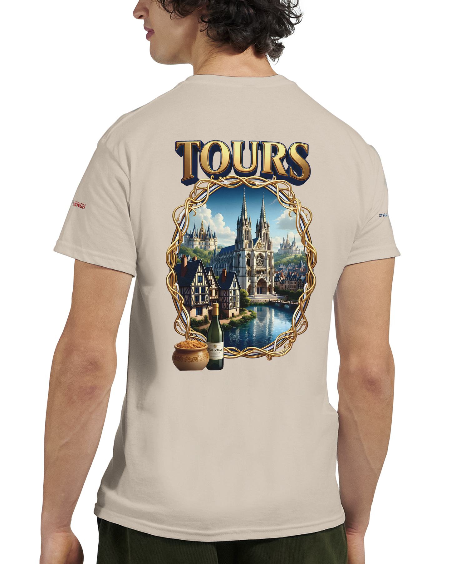 Unisex T-shirt Tours, France, thick crew neck | Gildan® 5000
