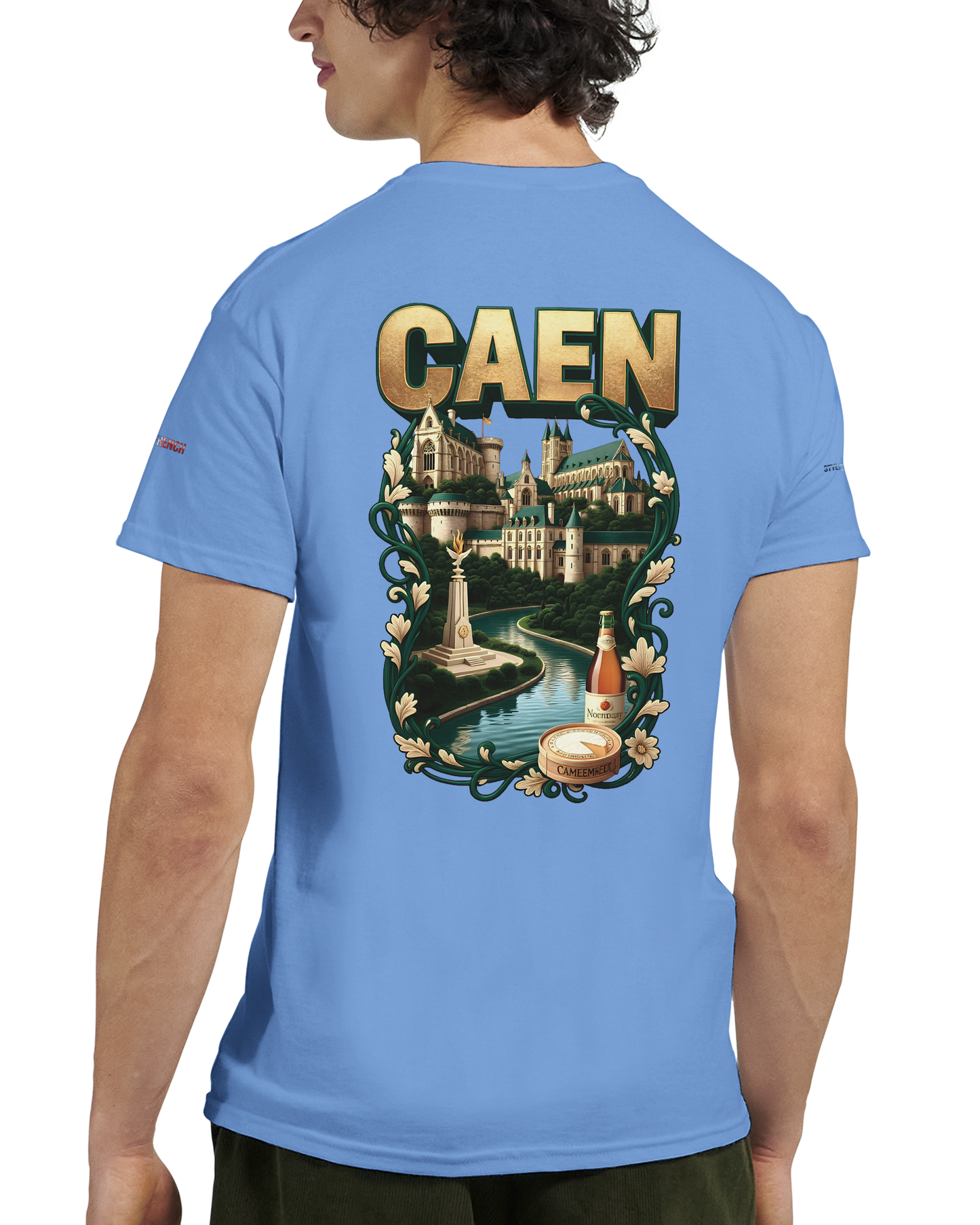 Unisex-T-Shirt Caen Stadt in Frankreich | Gildan® 5000