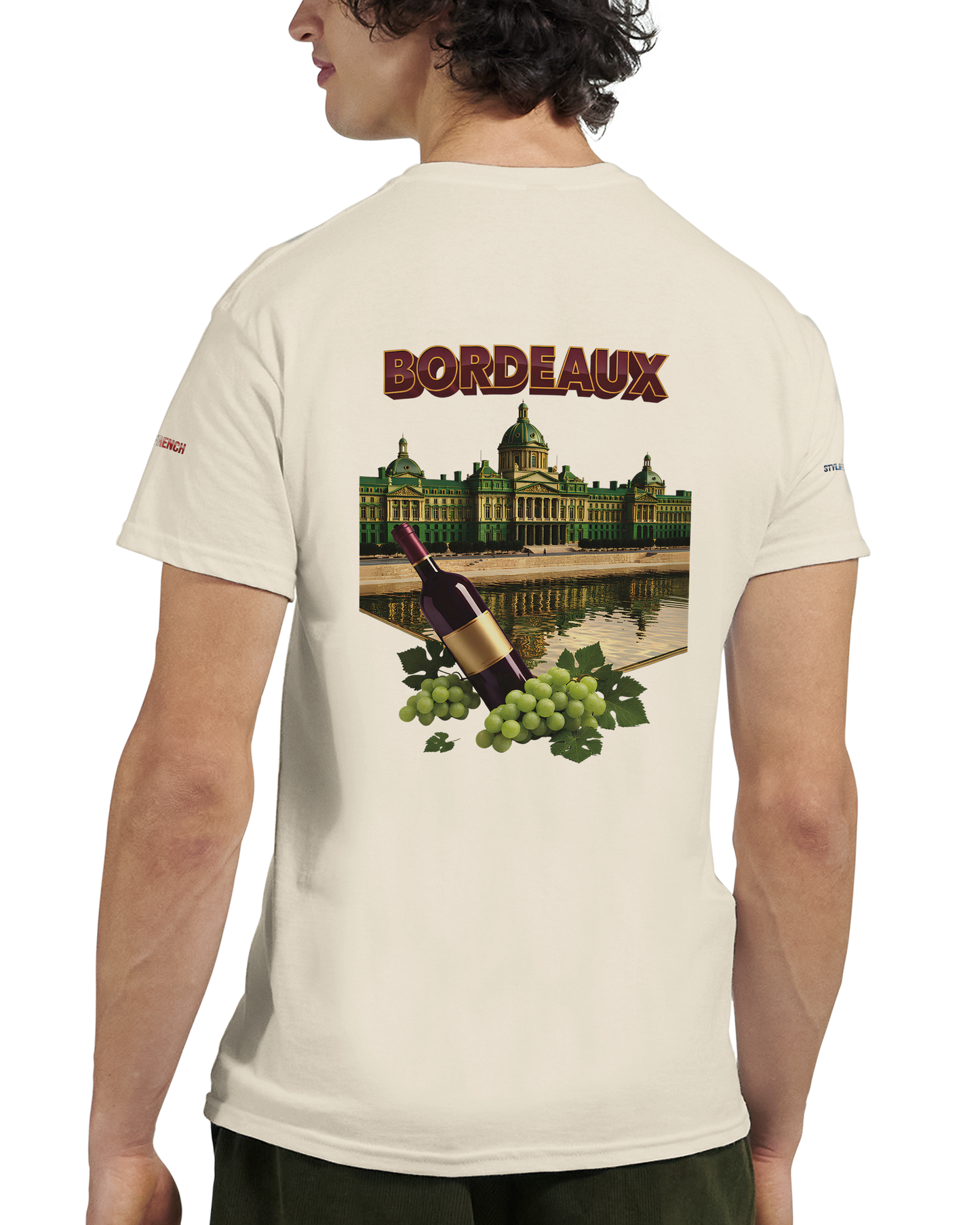 Unisex burgundy French city crewneck heavy t-shirt | Gildan® 5000