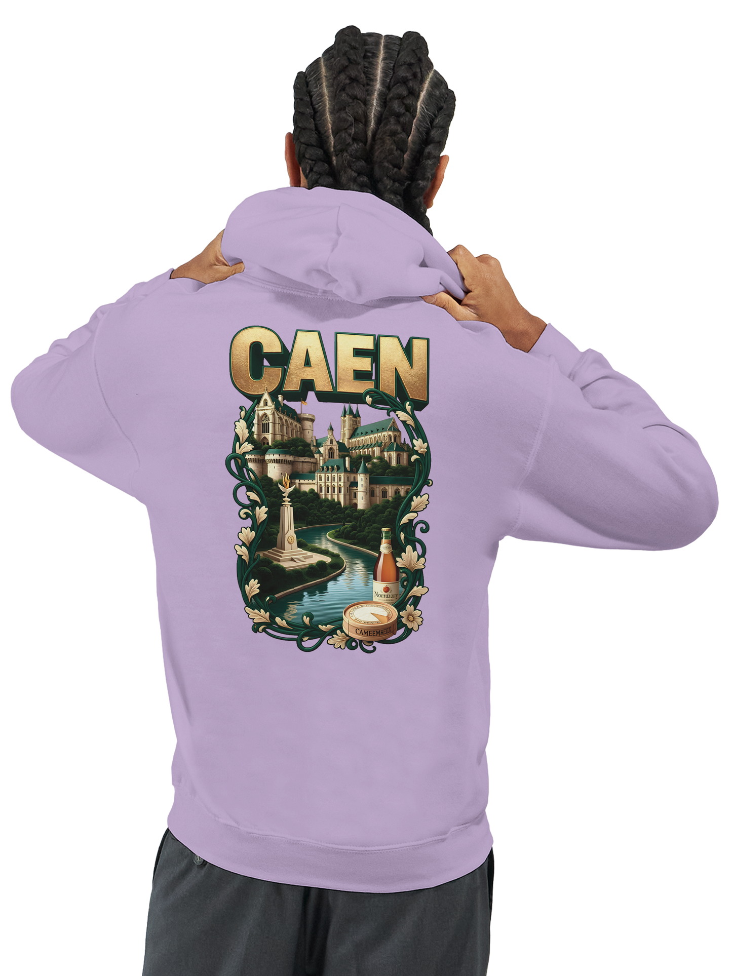Kapuzenpullover "Caen, Stadt Frankreichs" Unisex Klassiker | Gildan® 18500