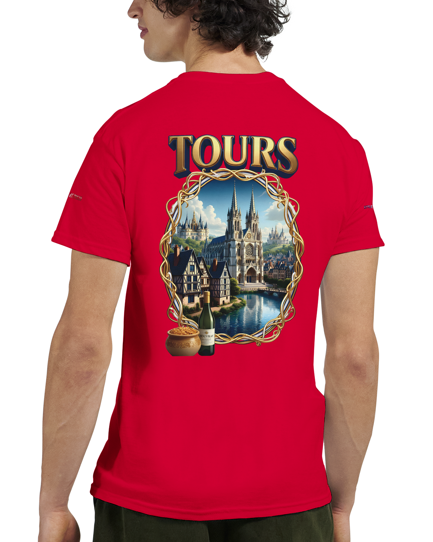 Unisex T-shirt Tours, France, thick crew neck | Gildan® 5000