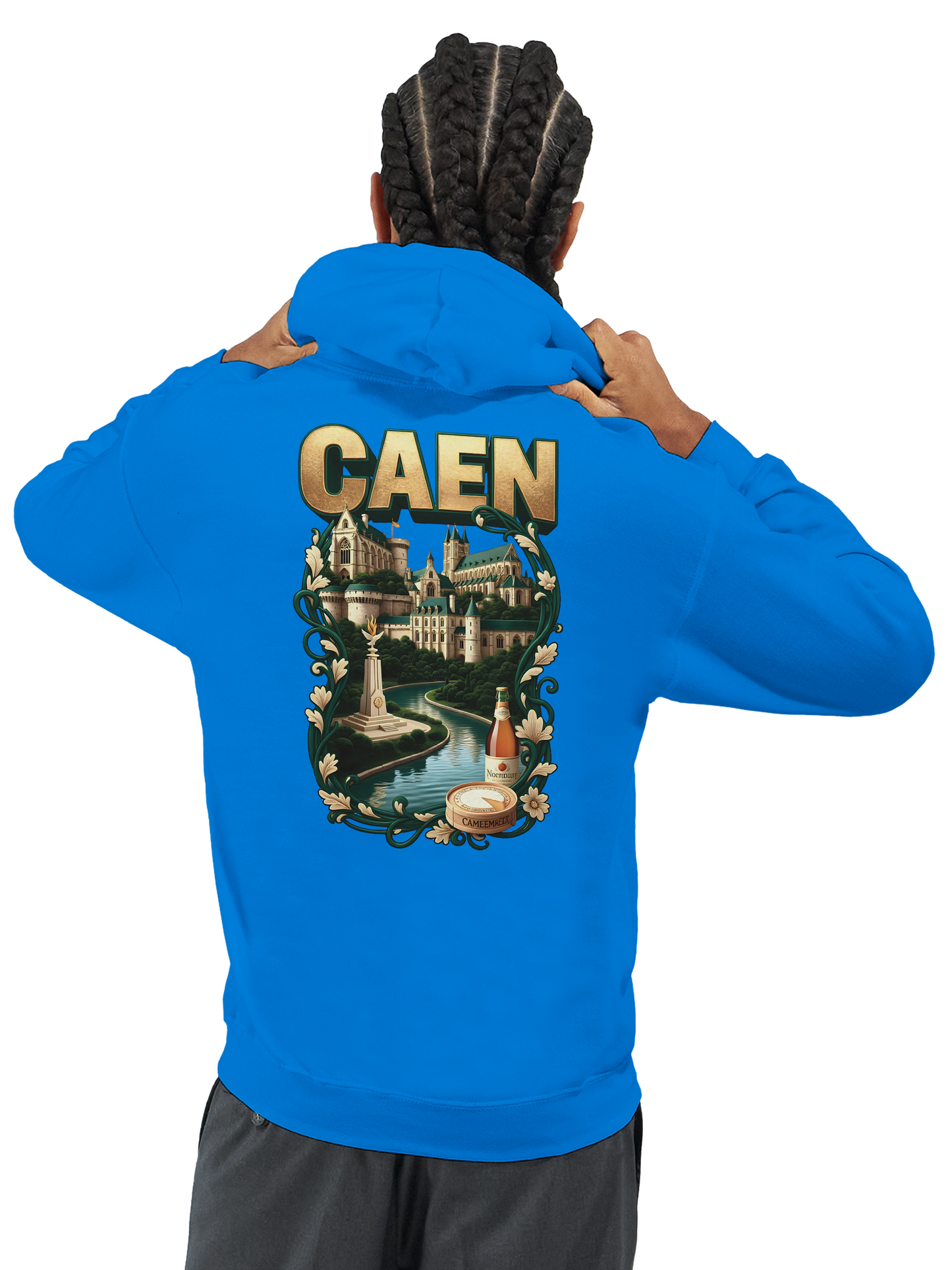 Kapuzenpullover "Caen, Stadt Frankreichs" Unisex Klassiker | Gildan® 18500