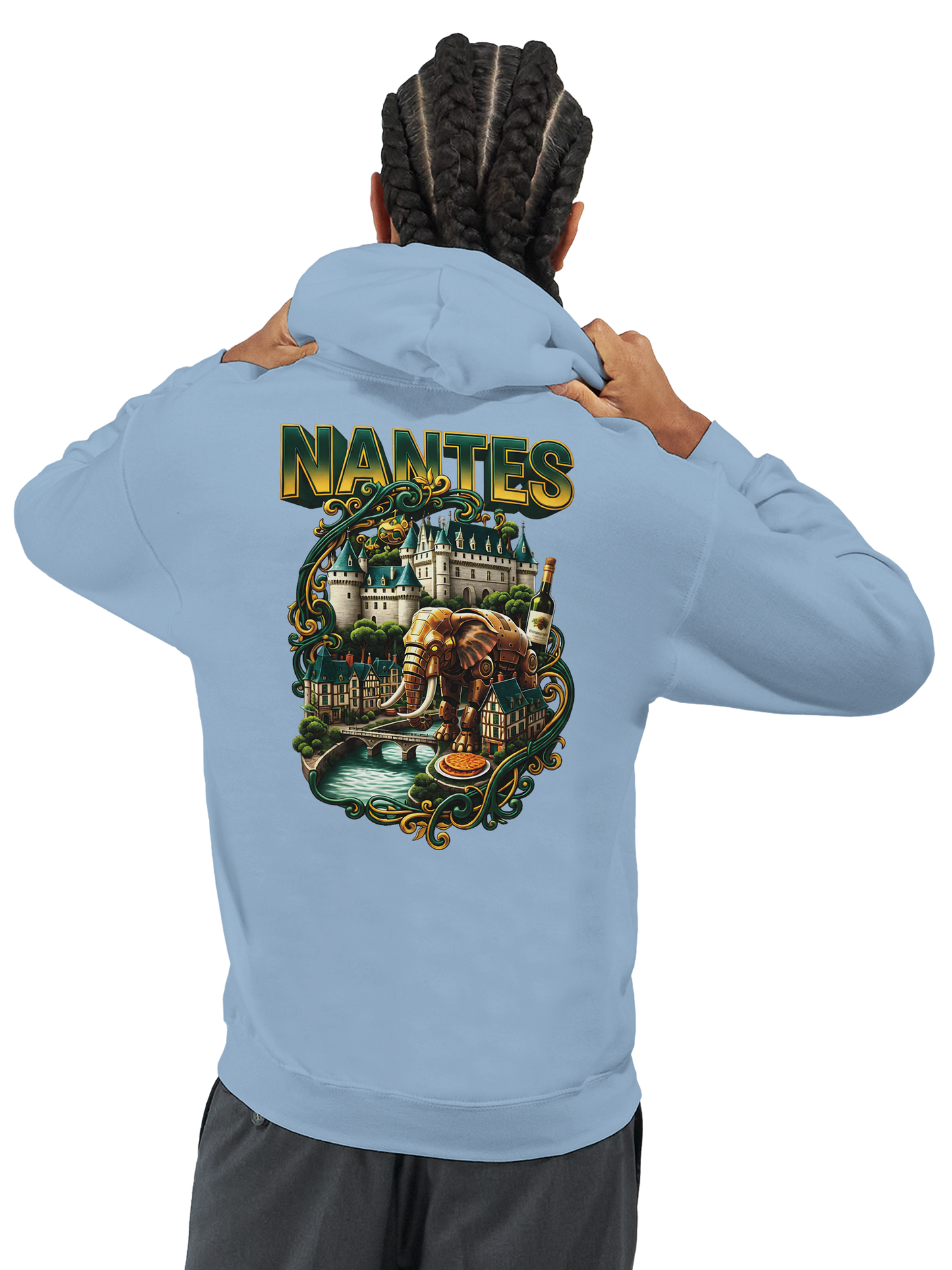 Unisex-Kapuzenpullover Nantes Stadt Frankreich klassisch | Gildan® 18500